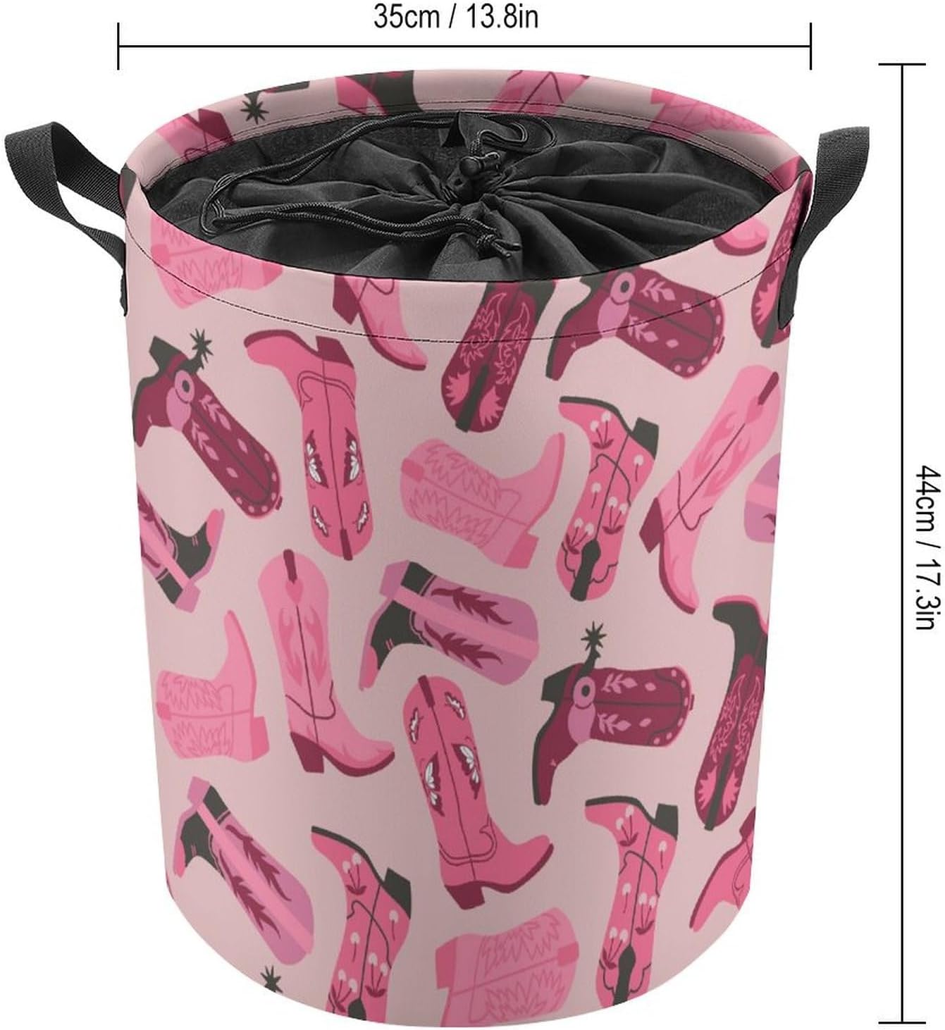 MEIKKO Trendy Pink Storage Waterproof Collapsible Laundry Hamper