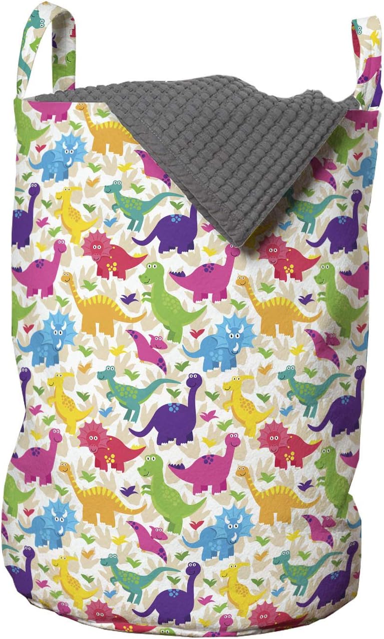 Dinosaur-Themed Laundry Basket