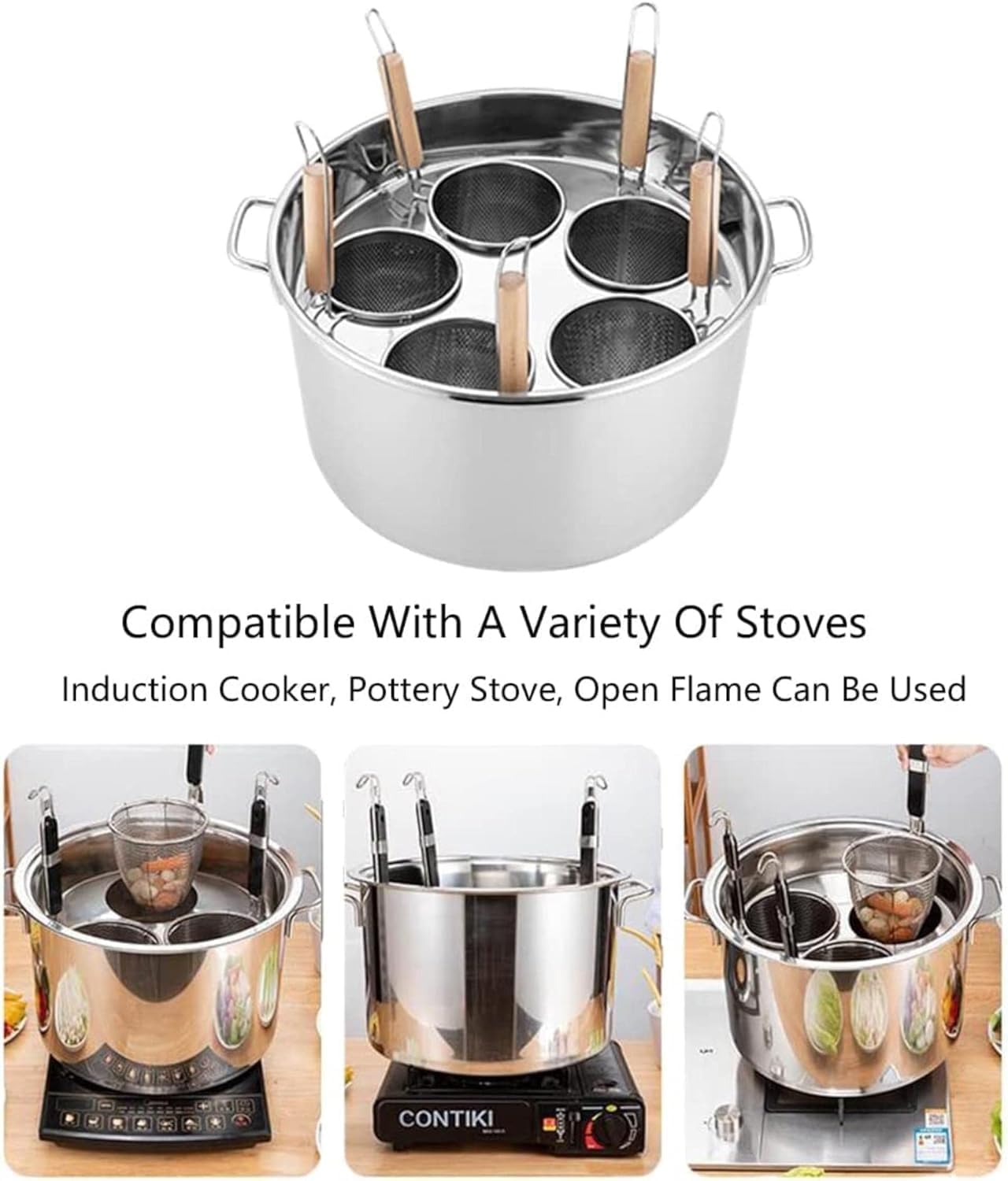 AttreX 5-Piece Multi-Purpose Pasta Pot