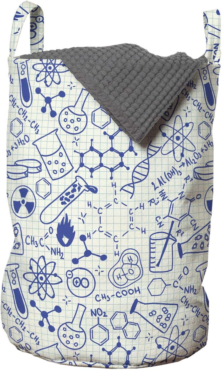 Ambesonne Nerd Geek Cartoon Laundry Basket - Stain-Resistant Machine Washable