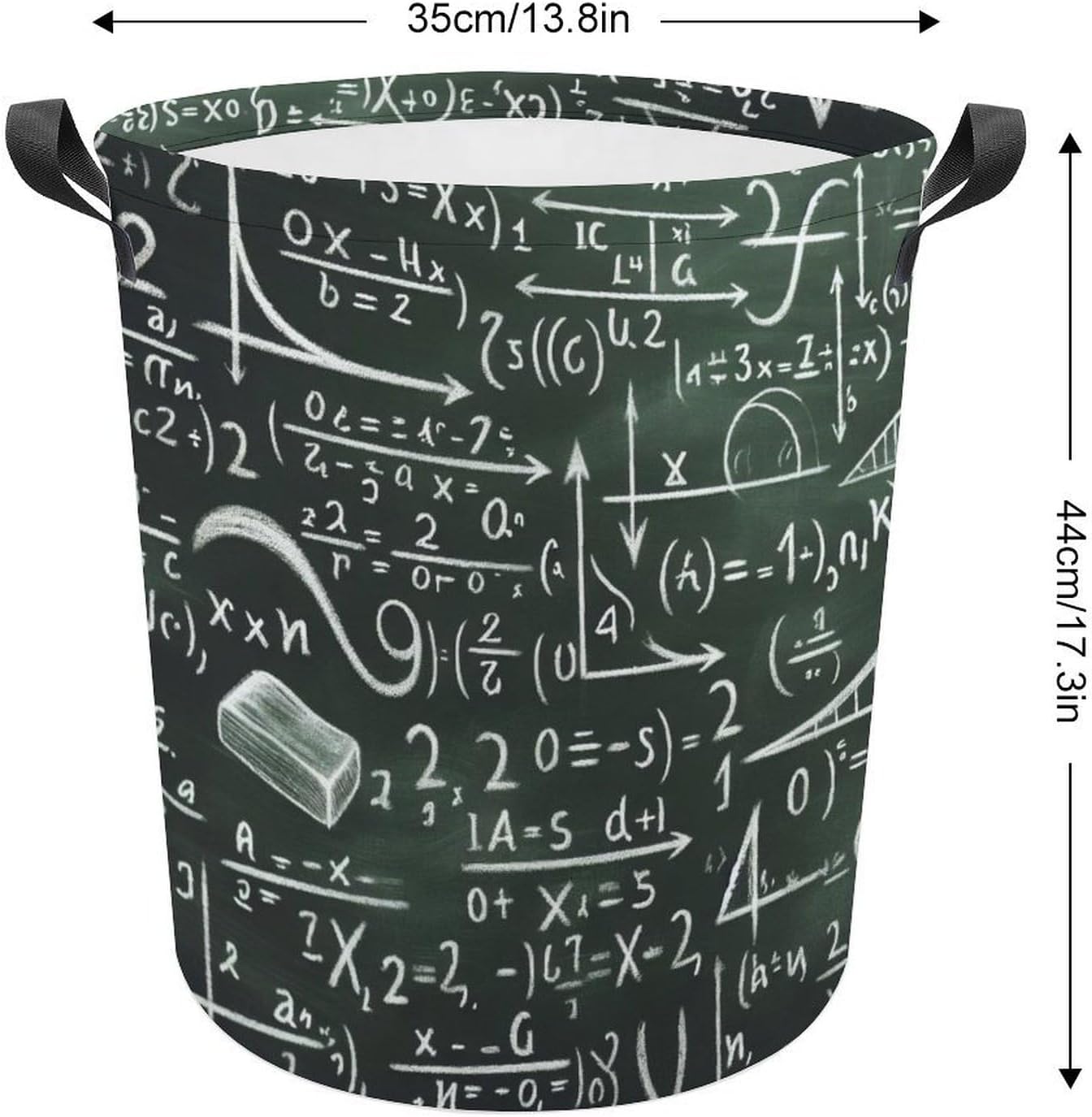 Maths Equation Vintage Collapsible Laundry Basket