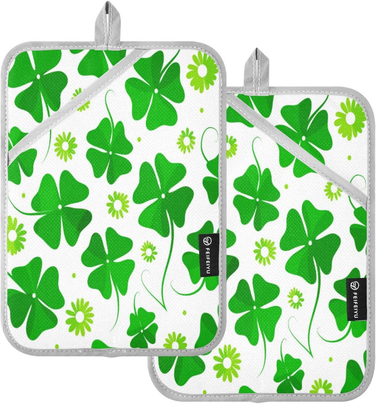 Kcldeci Spring Green 2-Pack Pot Holder Set