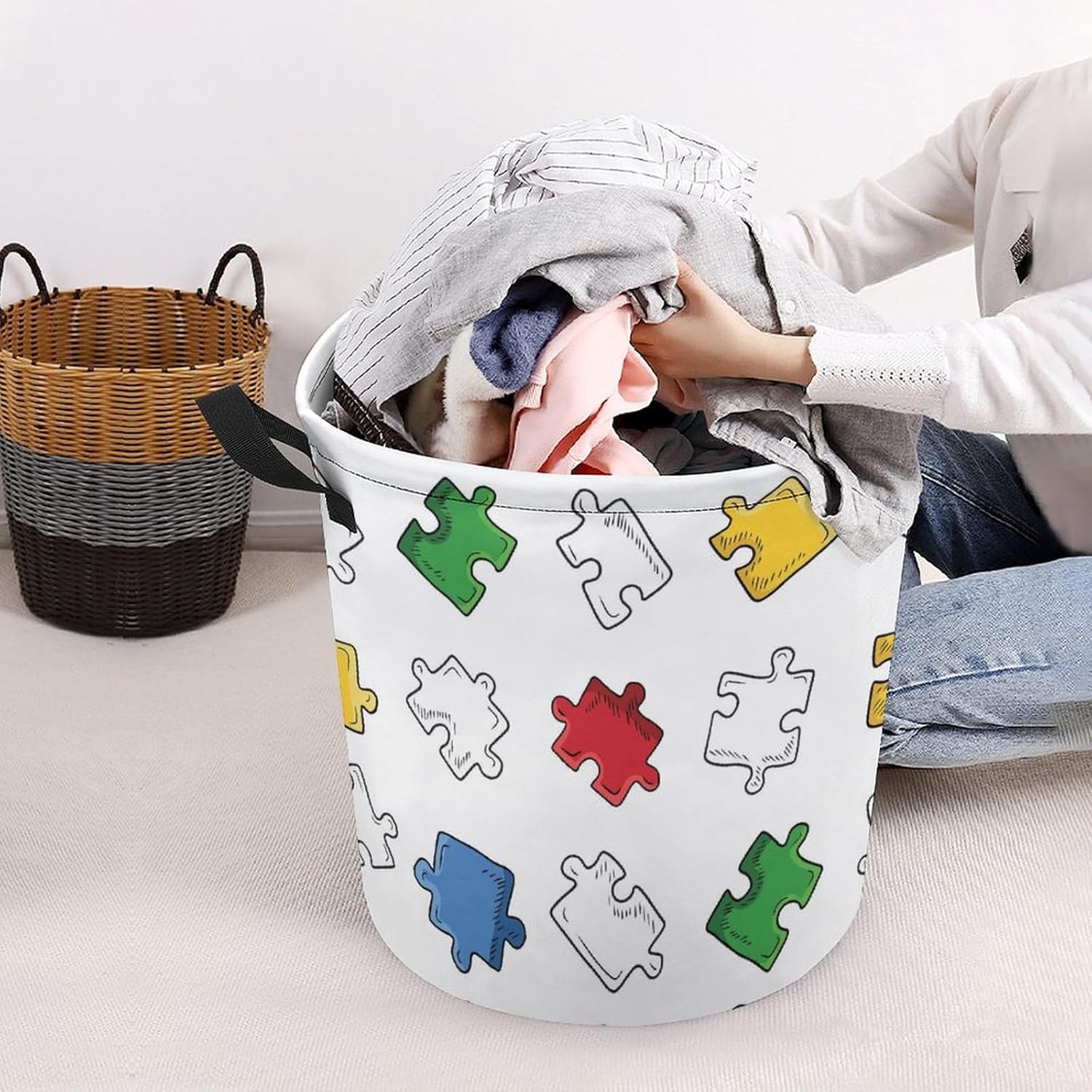 Bright Laundry Hamper Water_resistant