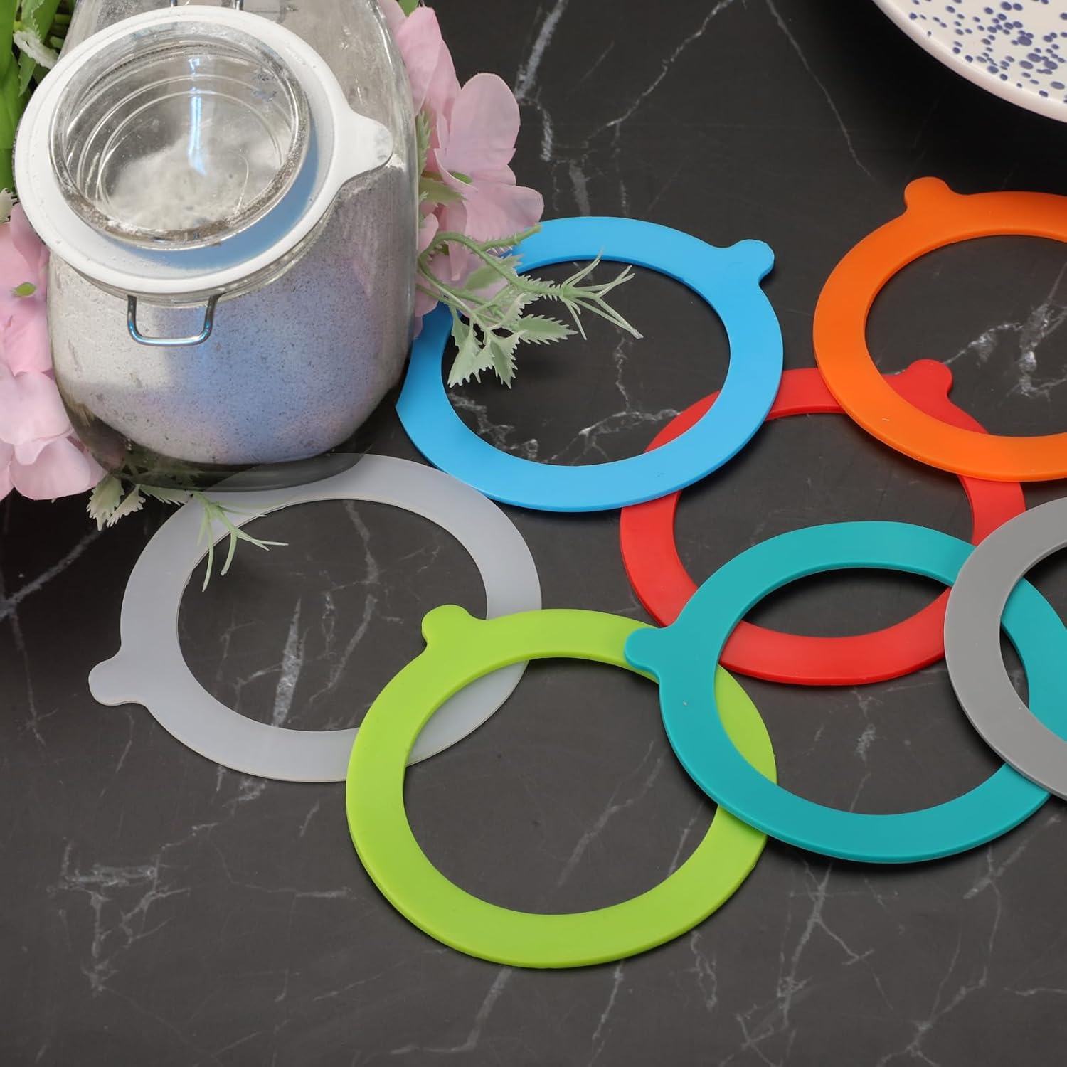 Leak-Proof Silicone Gasket Rings for Glass Jars