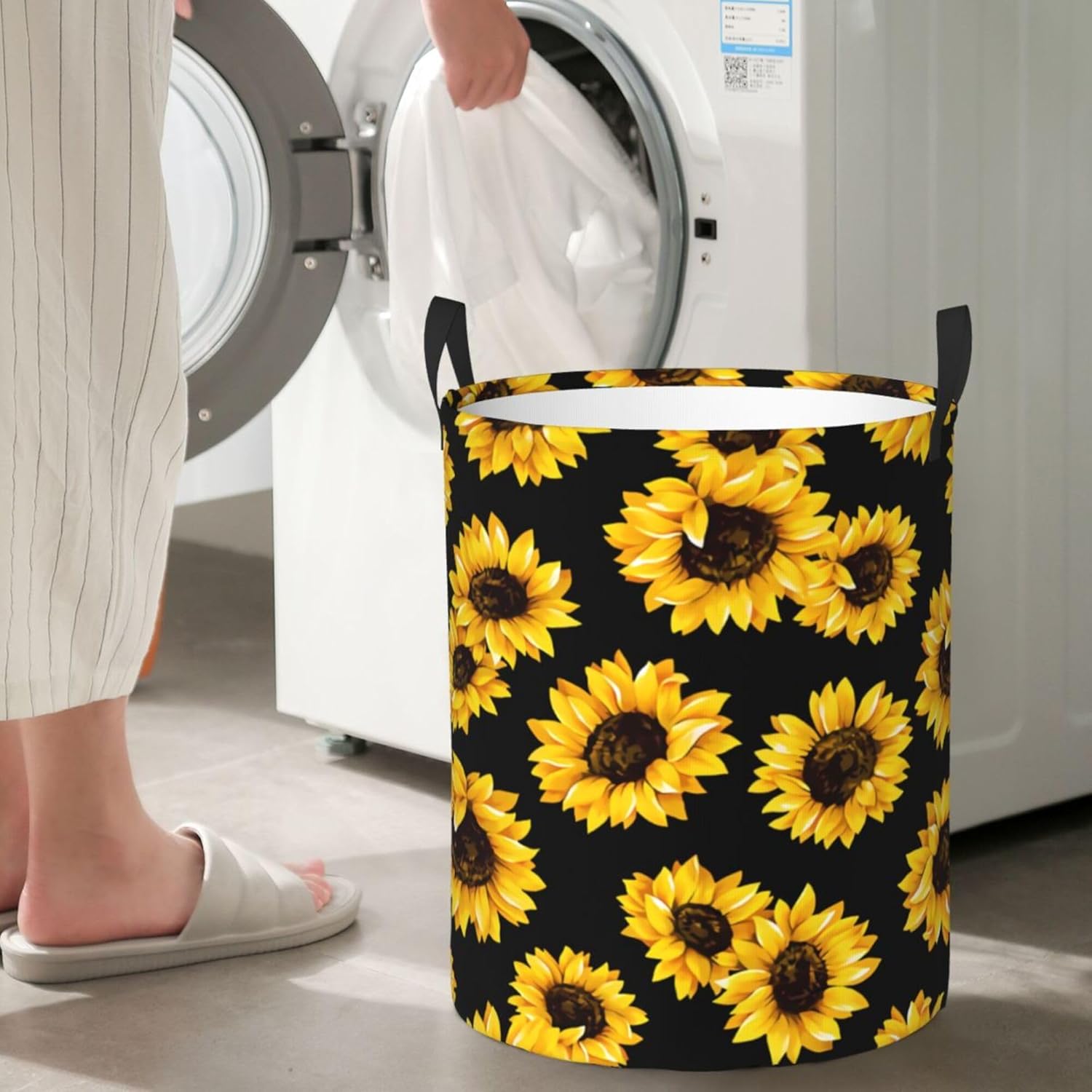 Sunflower Laundry Basket