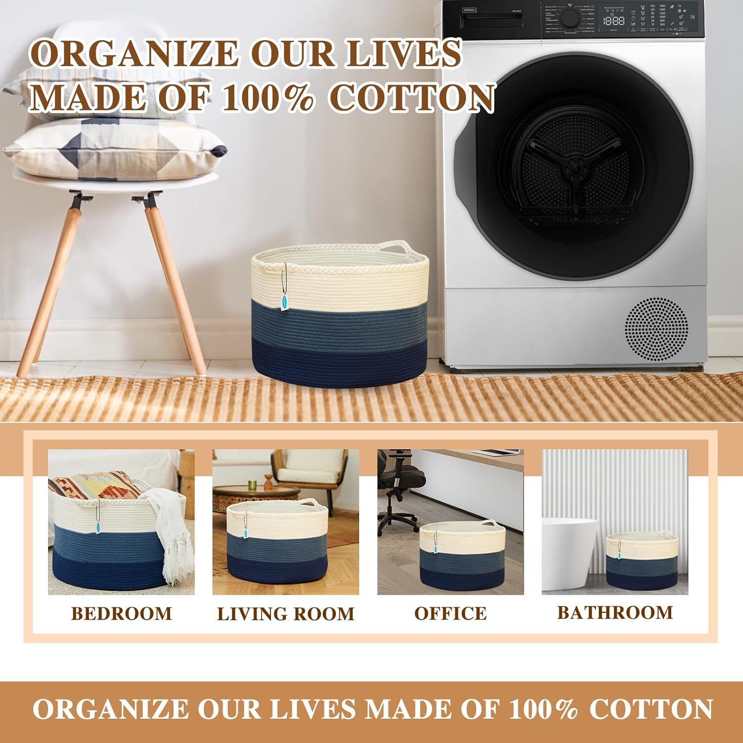 Gigantic Storage Solution in White Cadet Blue and Navy Blue