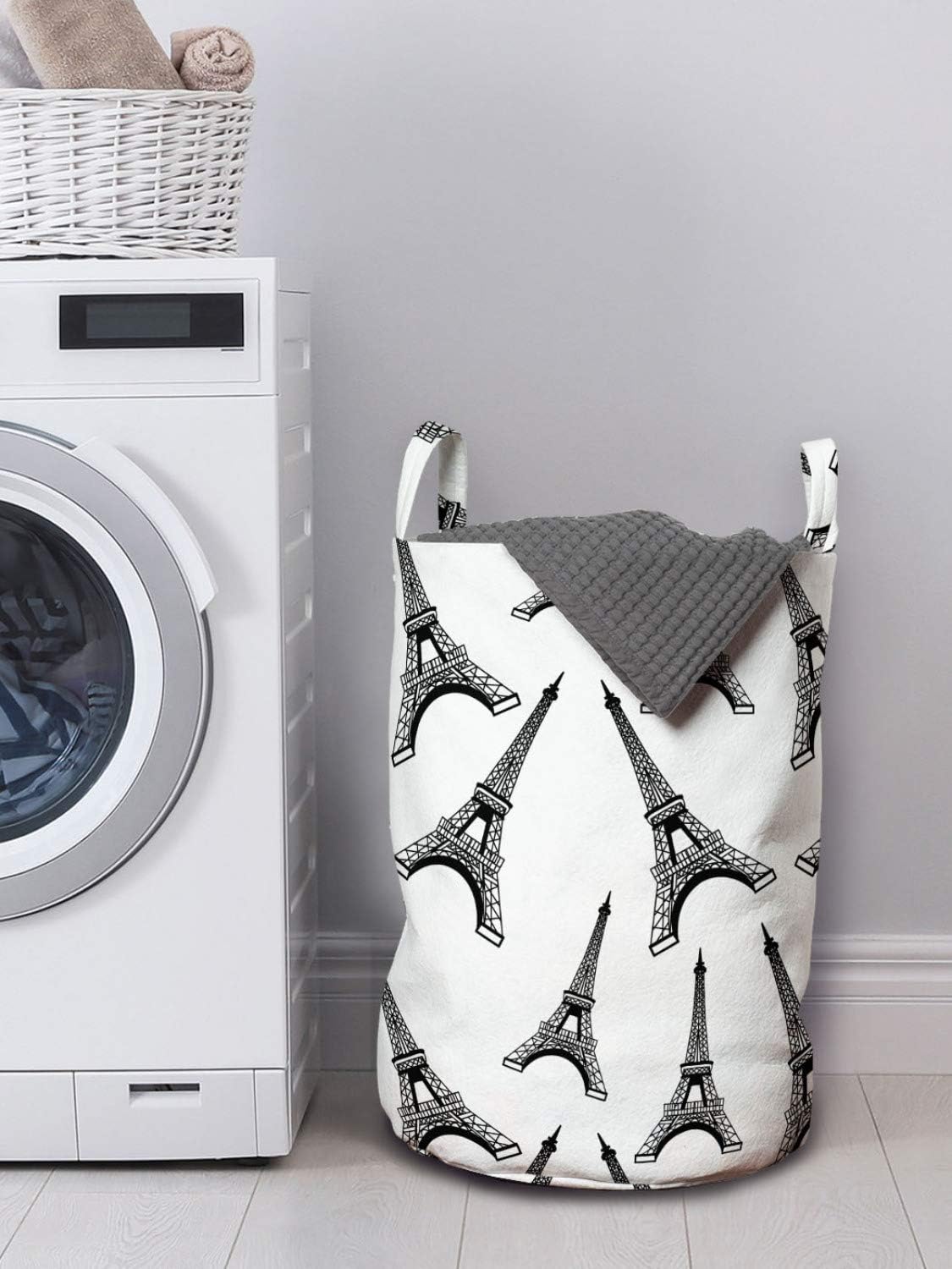 Ambesonne Eiffel Tower Laundry Bag