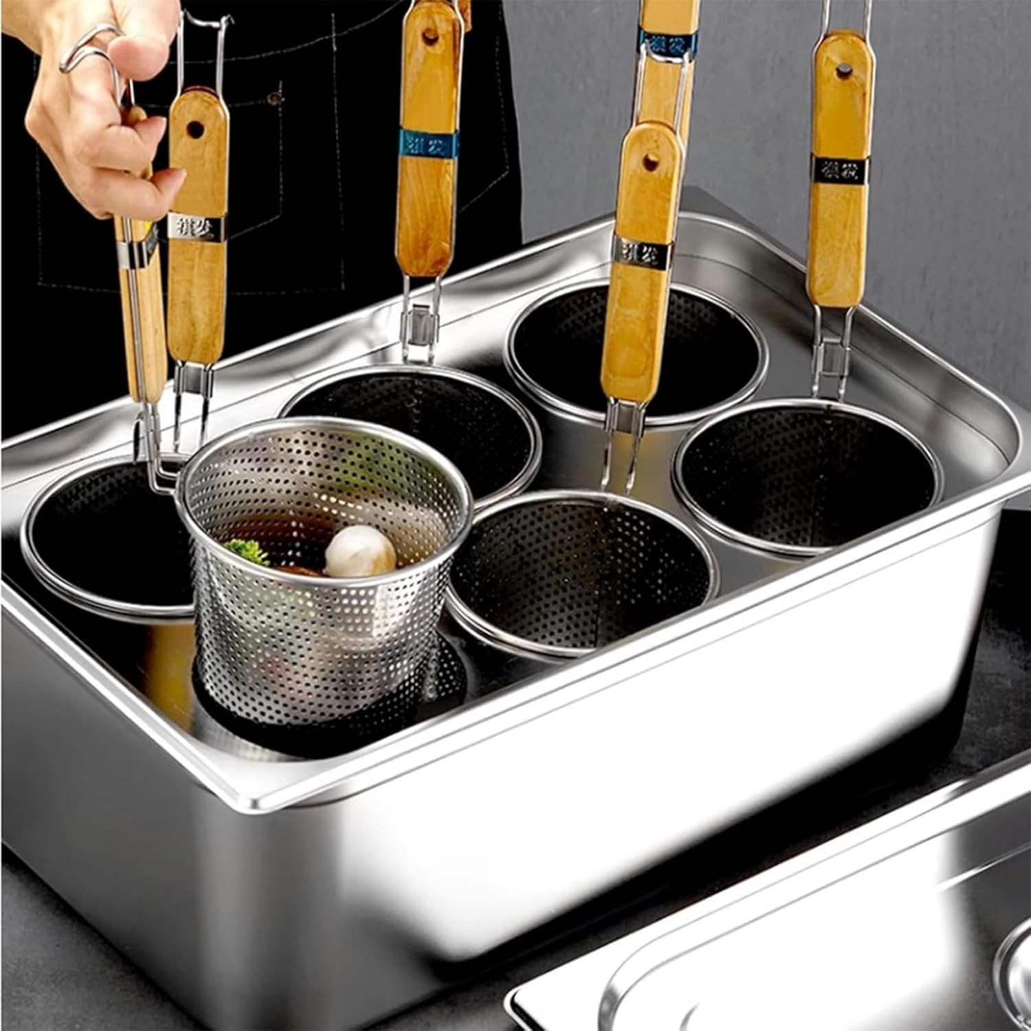 Wzglod Commercial Pasta Cooker Set for Home Kitchen
