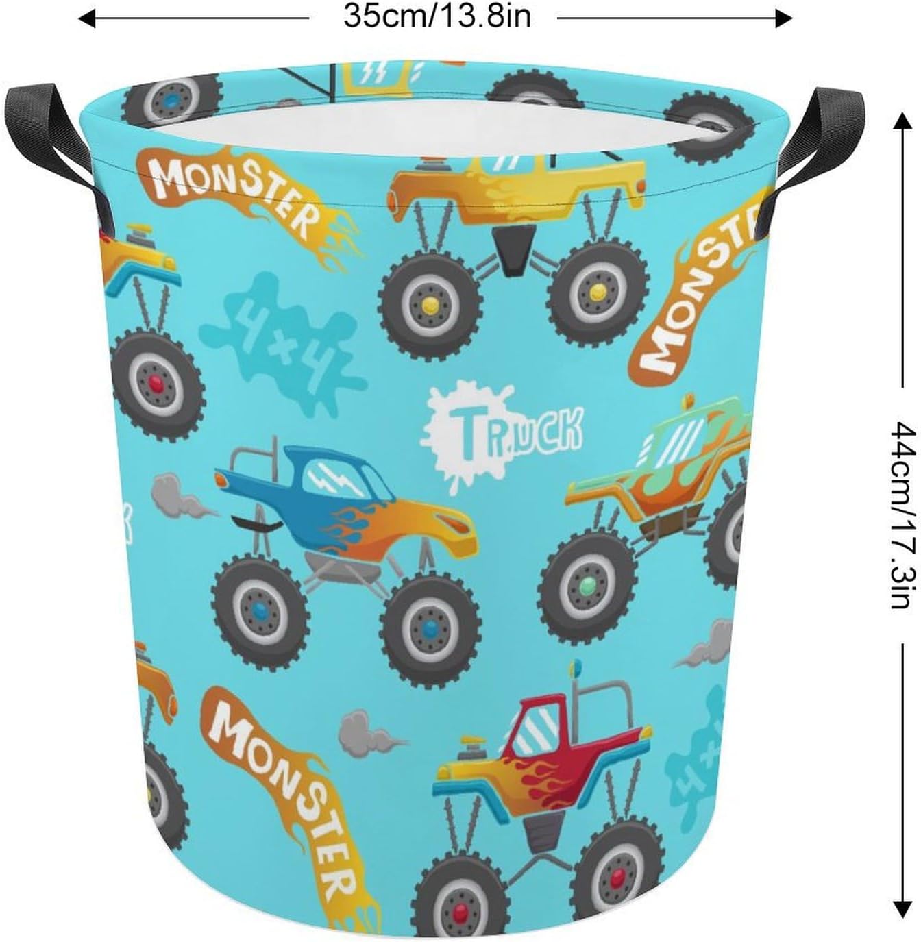 MEIKKOMonster Truck Cartoon Laundry Basket