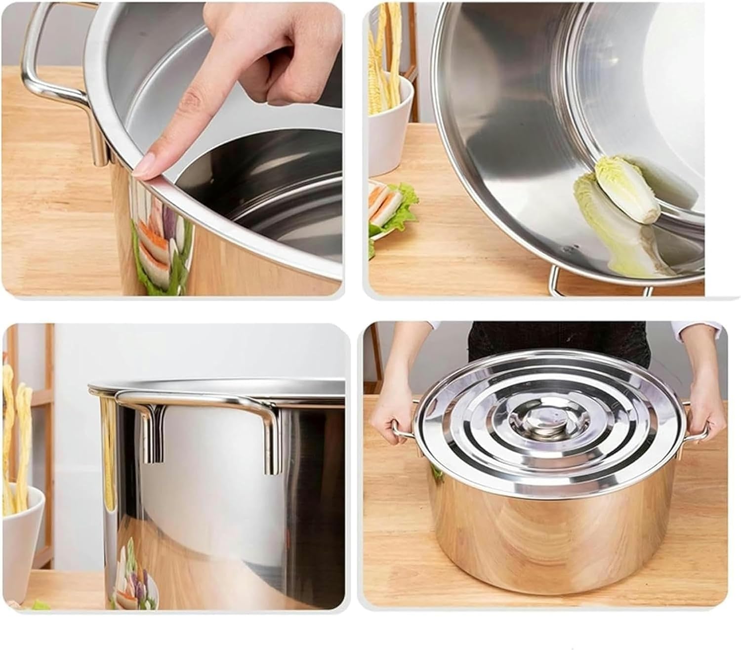 Stainless Steel 3 Holes Pasta Cooker
