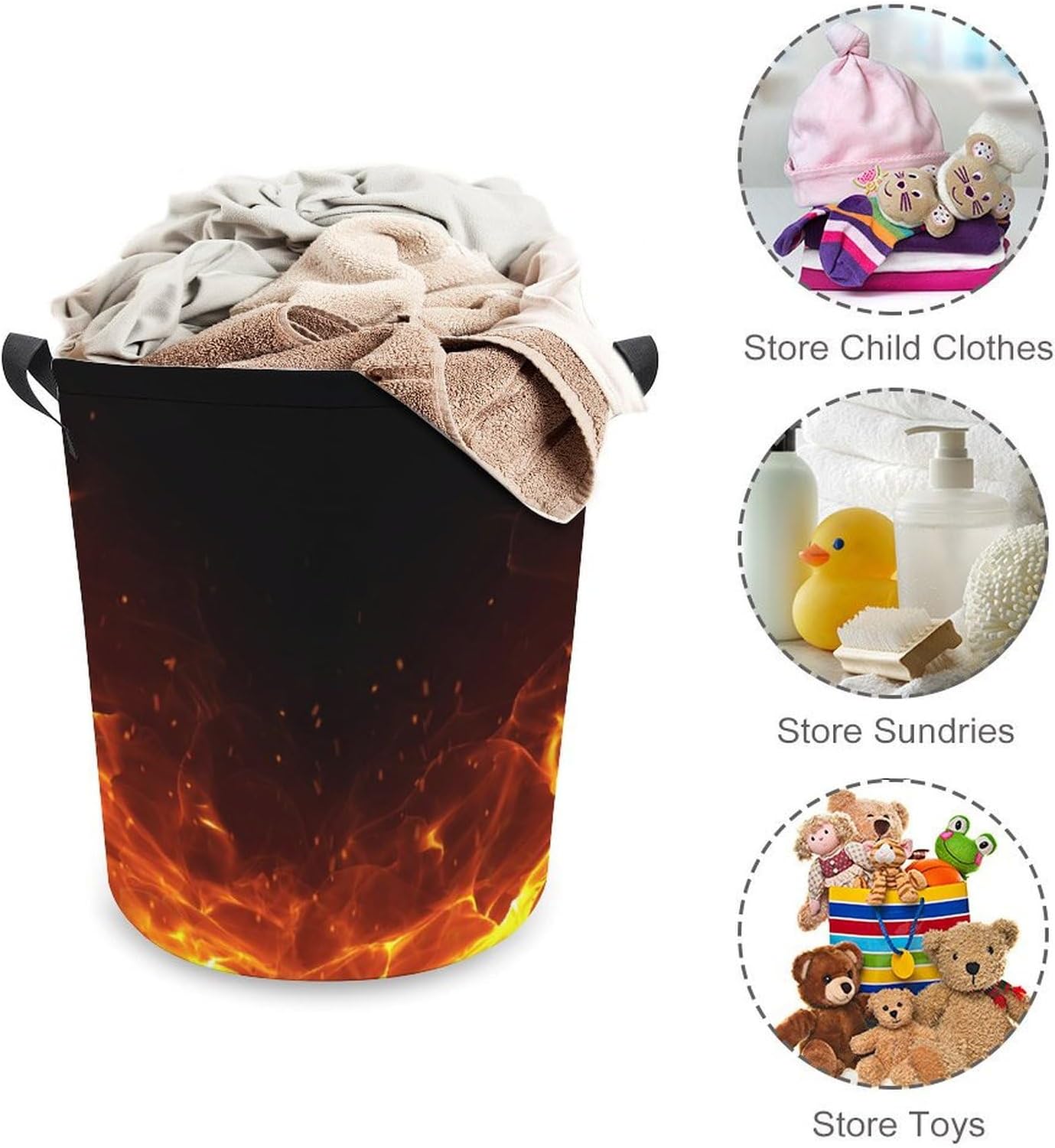 Compact Waterproof Laundry Hamper for Families College Students