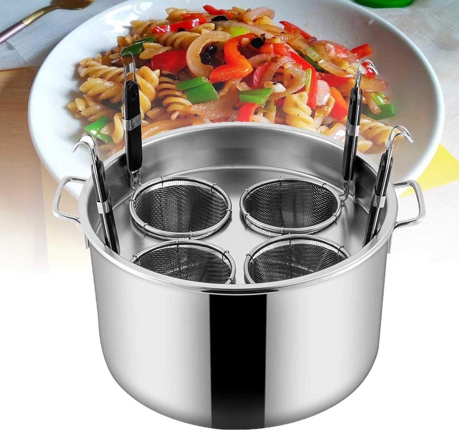 BINGWANG Stainless Steel Pasta Cooker Set Professional Home Kitchen Tool