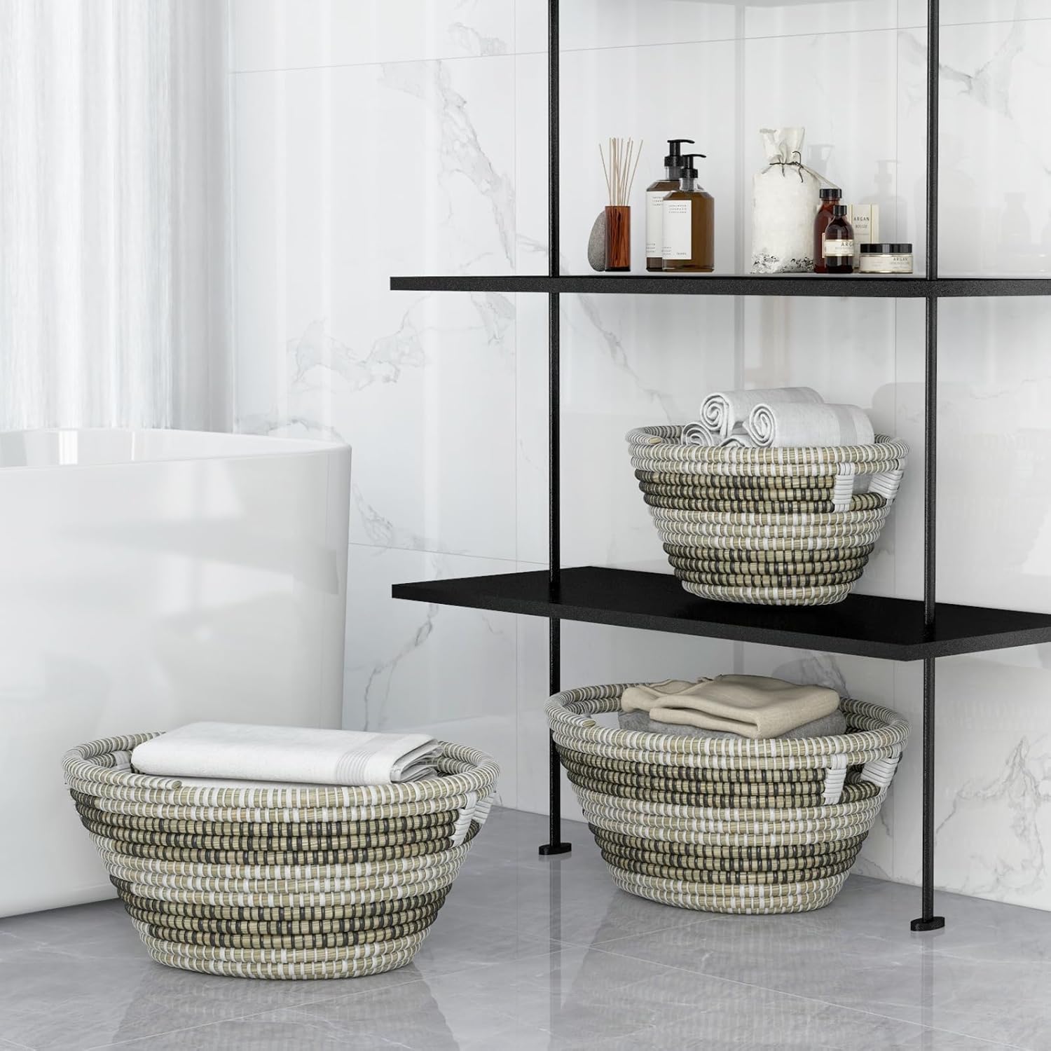 Versatile 3-Piece Laundry Basket Set for Organization