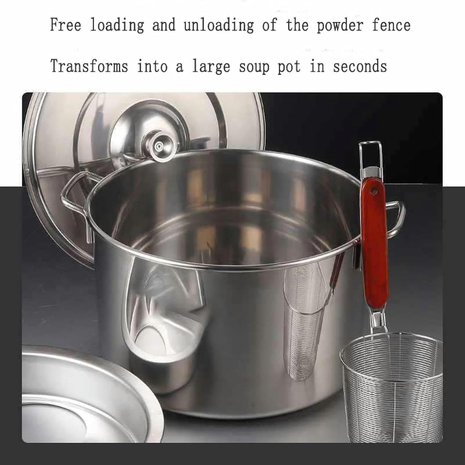 Stainless Steel Pasta and Strain Set