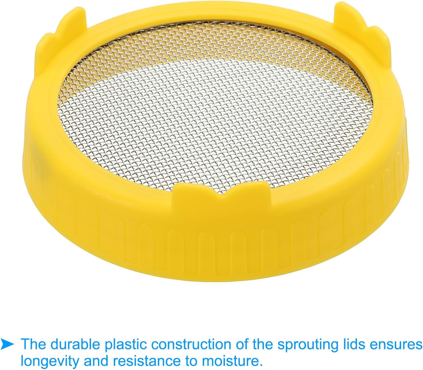 PATIKIL Sprouting Lids 2 Pcs 86mm Yellow