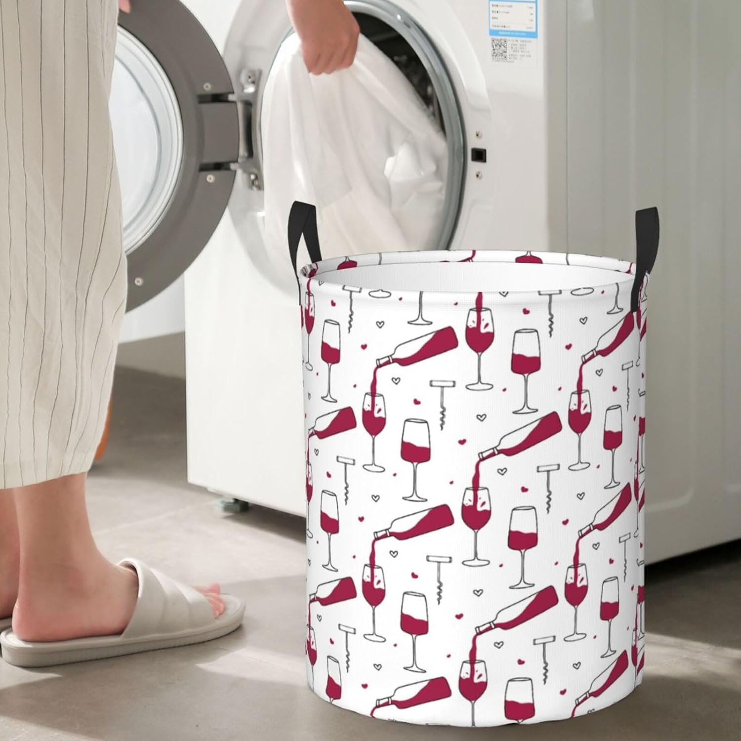 Collapsible Laundry Basket with Handles Easy to Use Storage for Bedrooms