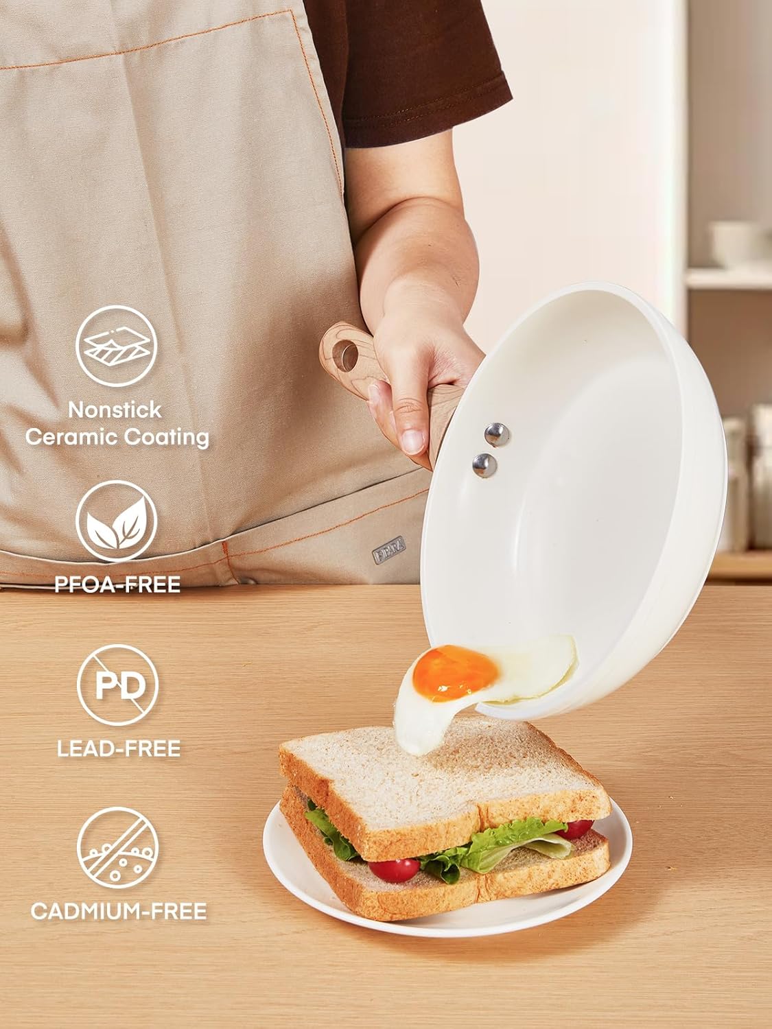 15PCS Non-stick Cookware Set for Induction Cooking