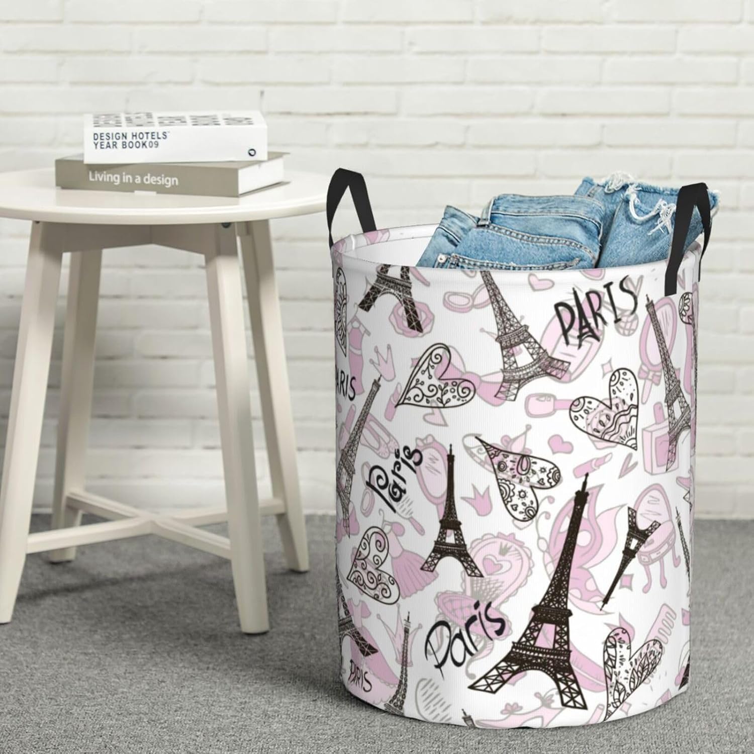 Waterproof Paris Eiffel Tower Clothes Basket