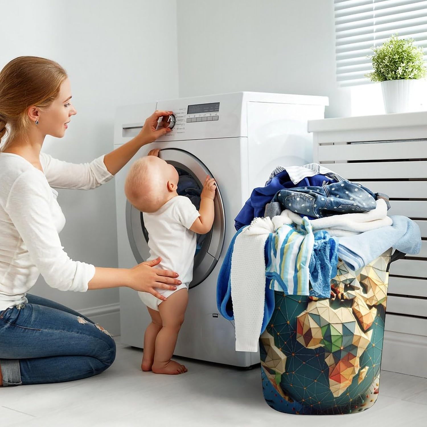 3D Earth Map Ball The Ultimate Collapsible Laundry Hamper
