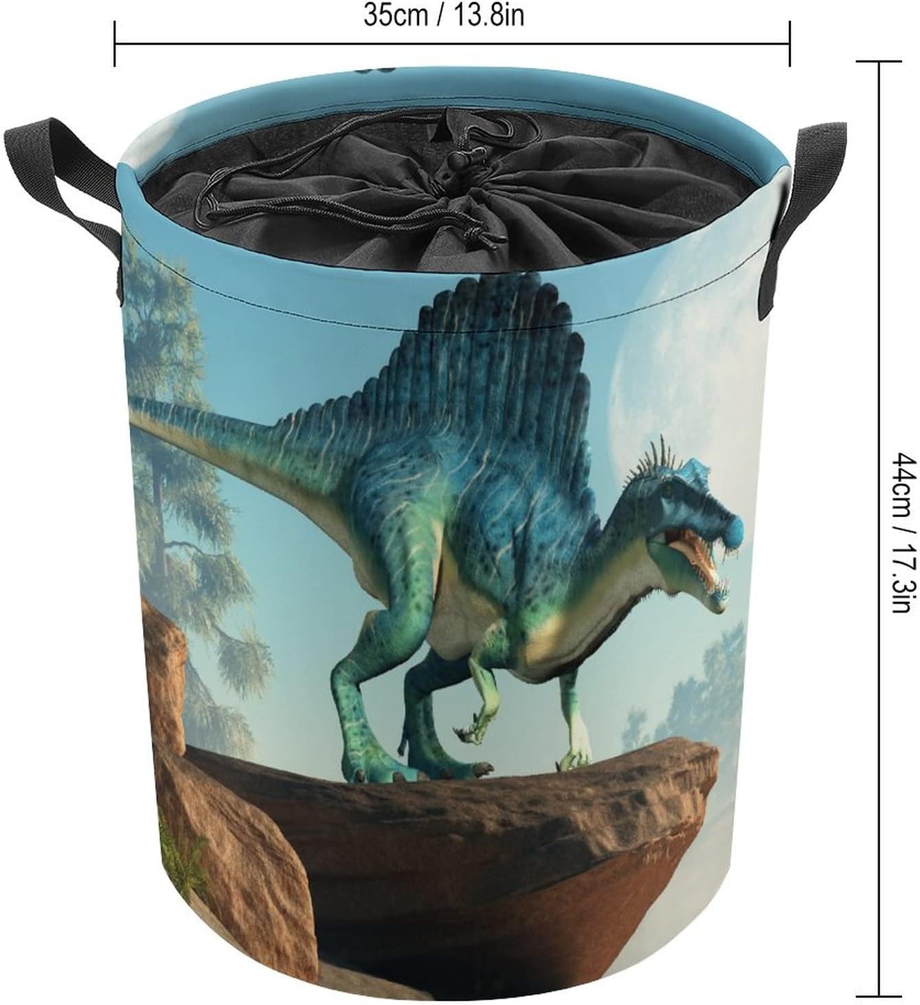 Ultra-Durable 3D Spinosaurus Collapsible Laundry Hamper for Boys Girls