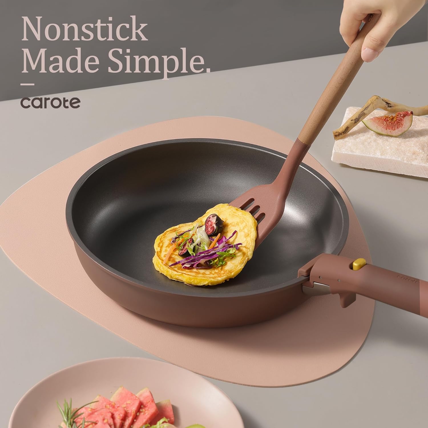 Sturdy Non-Stick Cookware Set for Easy Storage Use