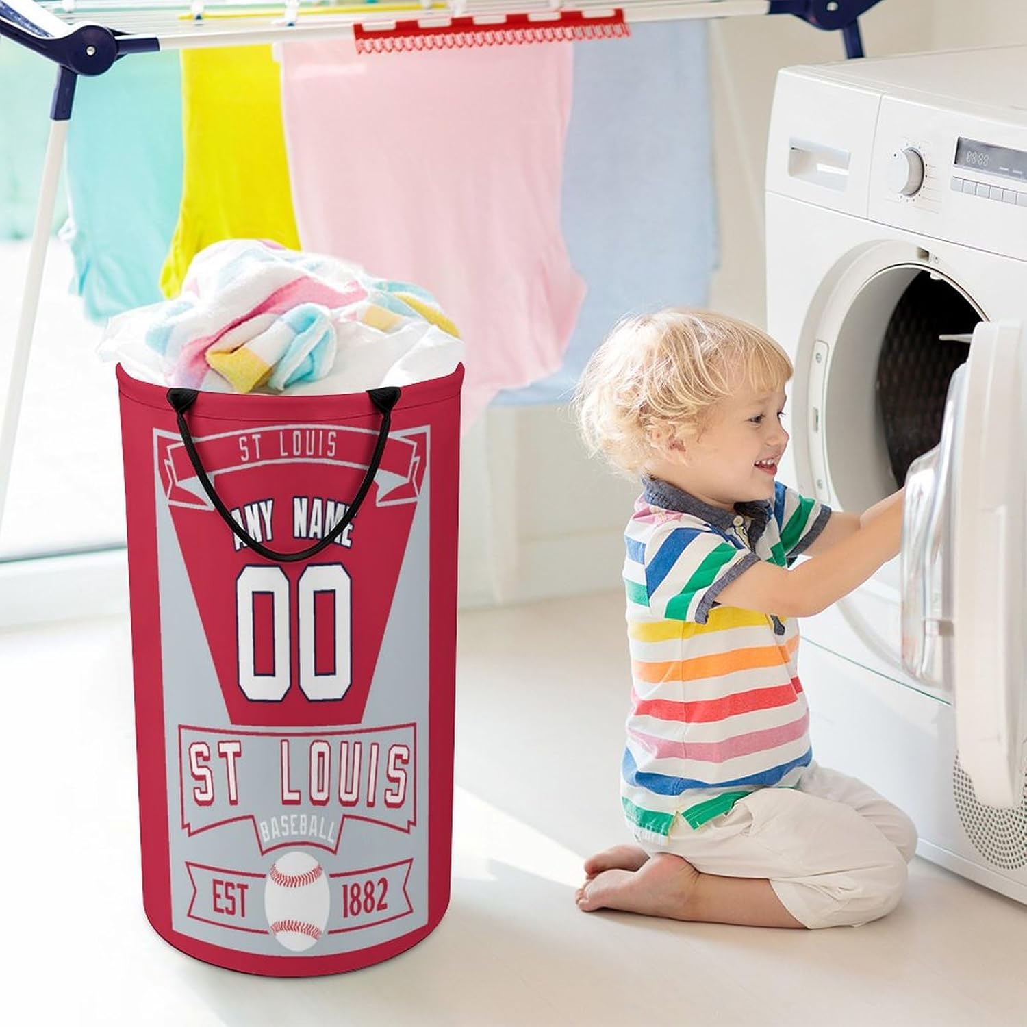 Custom Baseball Laundry Basket for Team Use