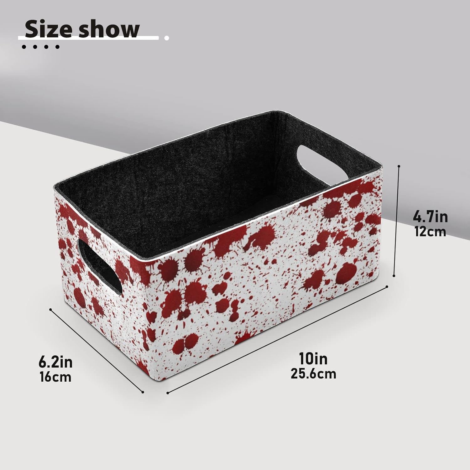 Red Felt Cloth Organizer Box