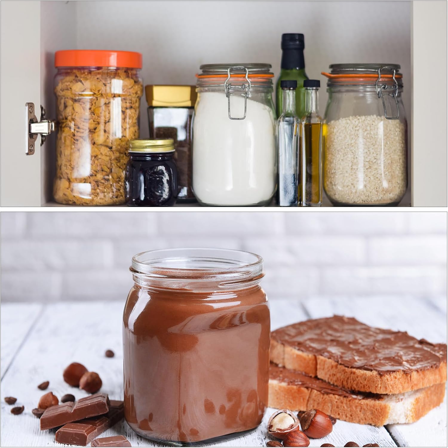 Uxcell Mason Jar Lids 10pcs Leak Proof with Silicone Rings