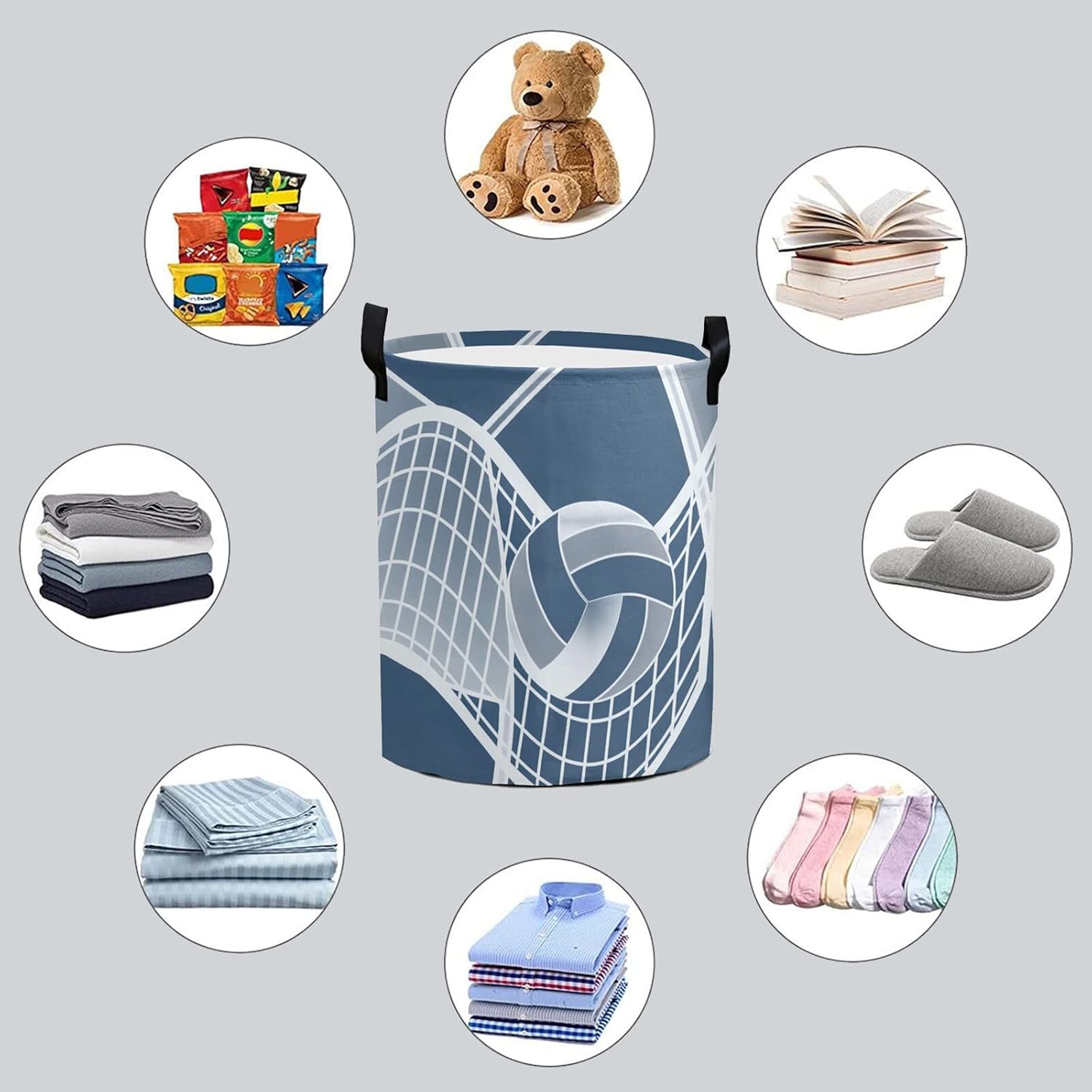 Personalized Ballet Storage Basket with Handles for Laundry