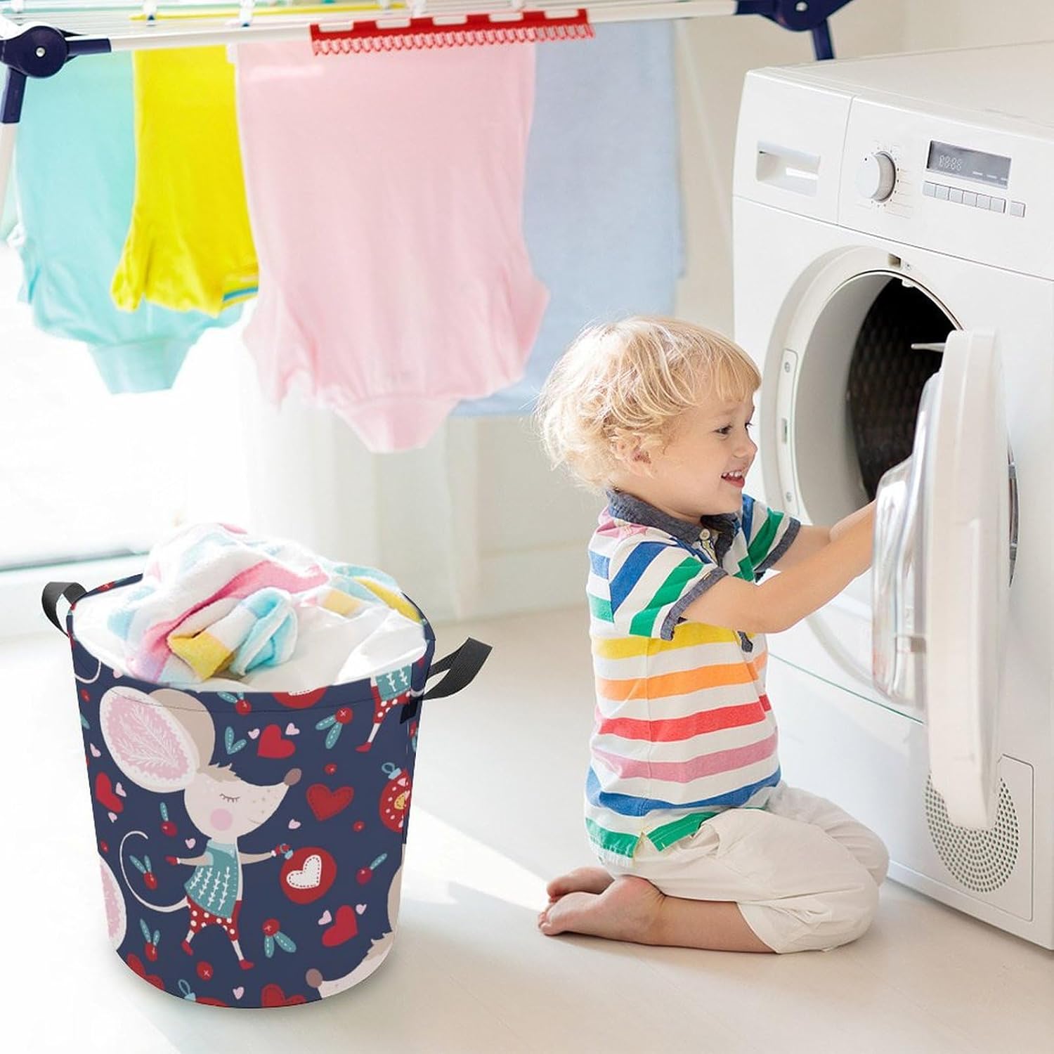 Cute Cartoon Mouse Laundry Hamper