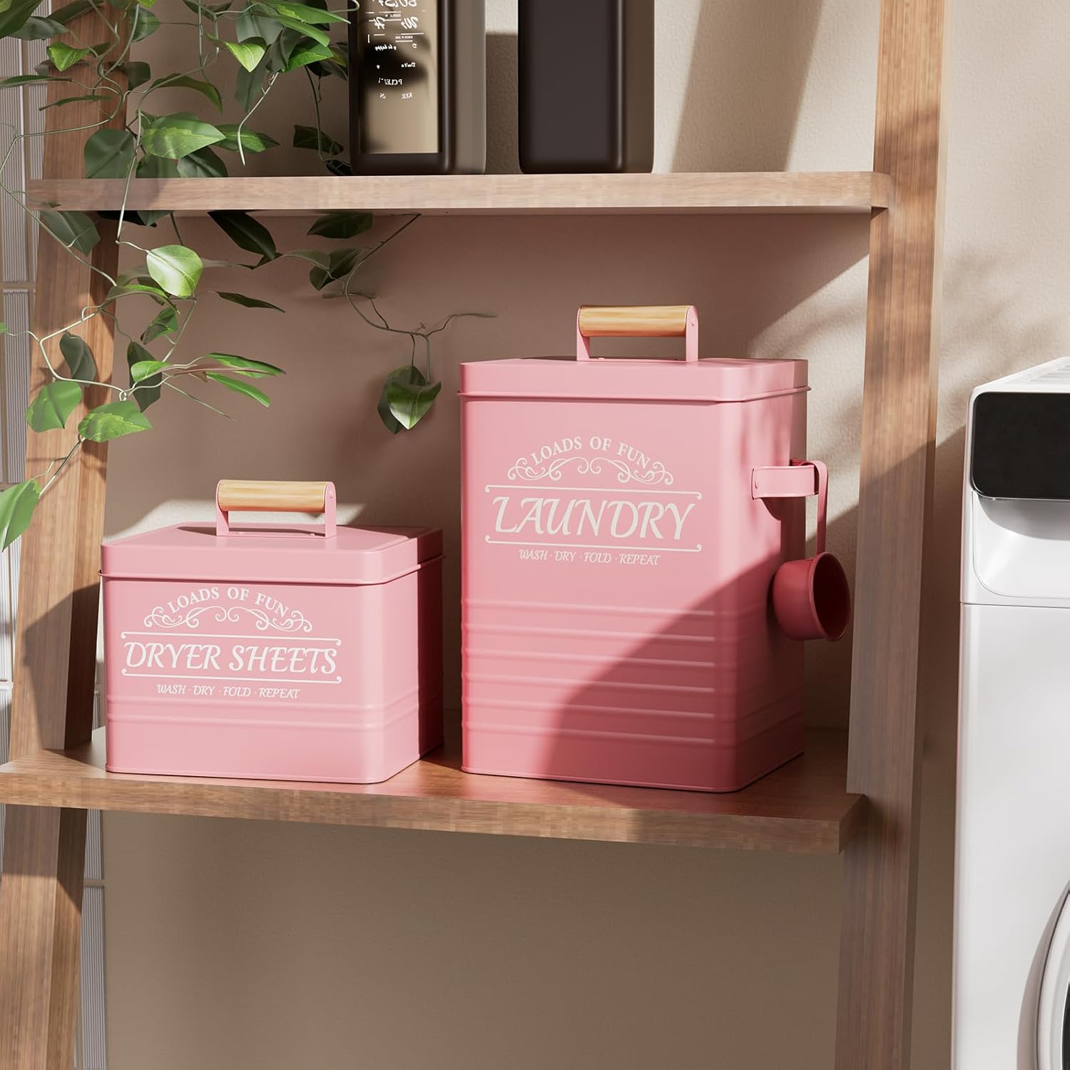 Metal Farmhouse Laundry Storage Set
