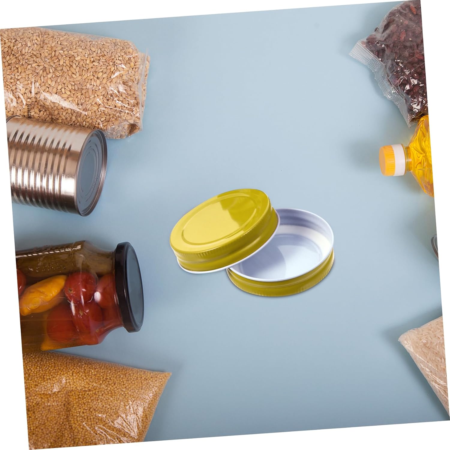 7cm Mason Jar Replacement Lids Easy to Clean Leak-Proof