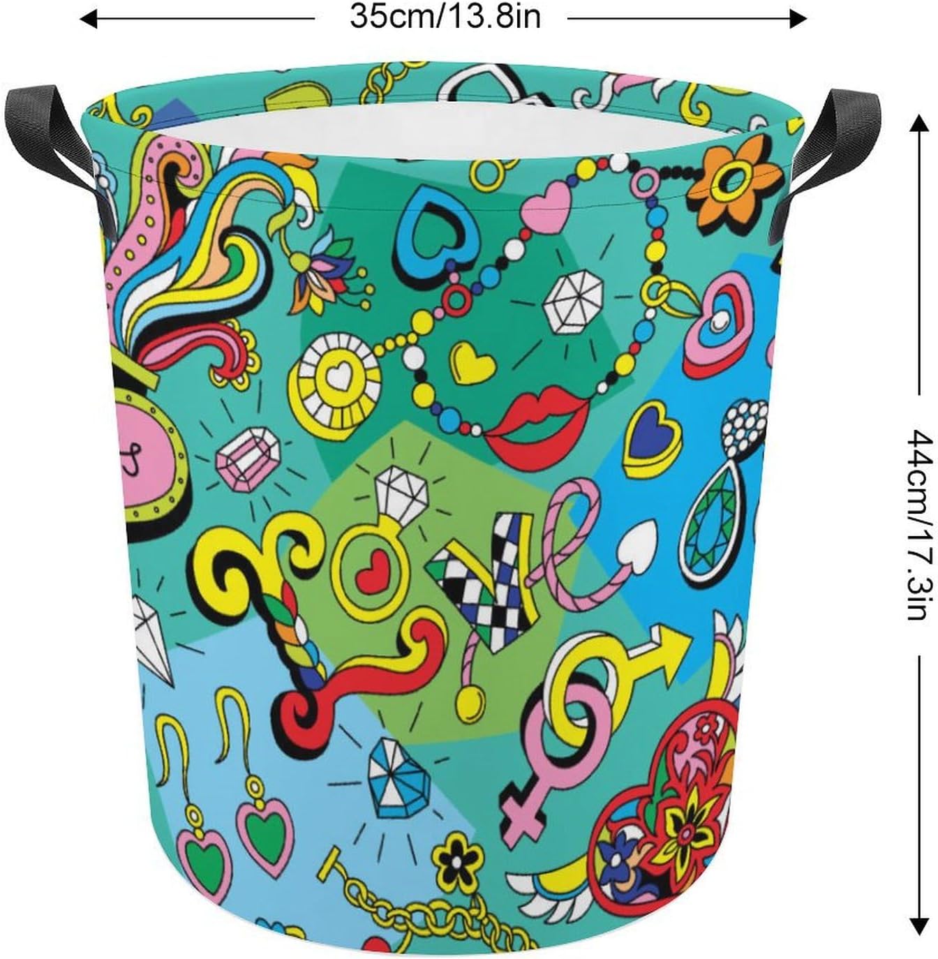 Join Our Retro Family Heart Laundry Hamper