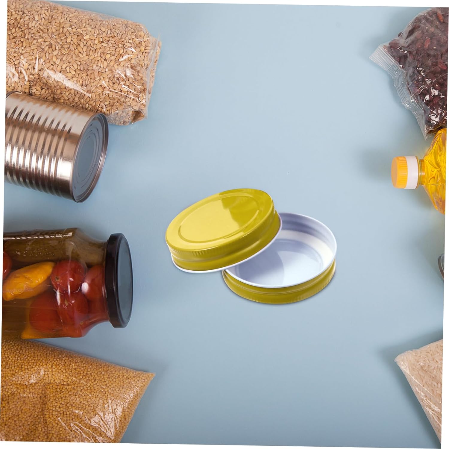 12-Piece Mason Jar Lids Preserve Jars Keep Contents Fresh