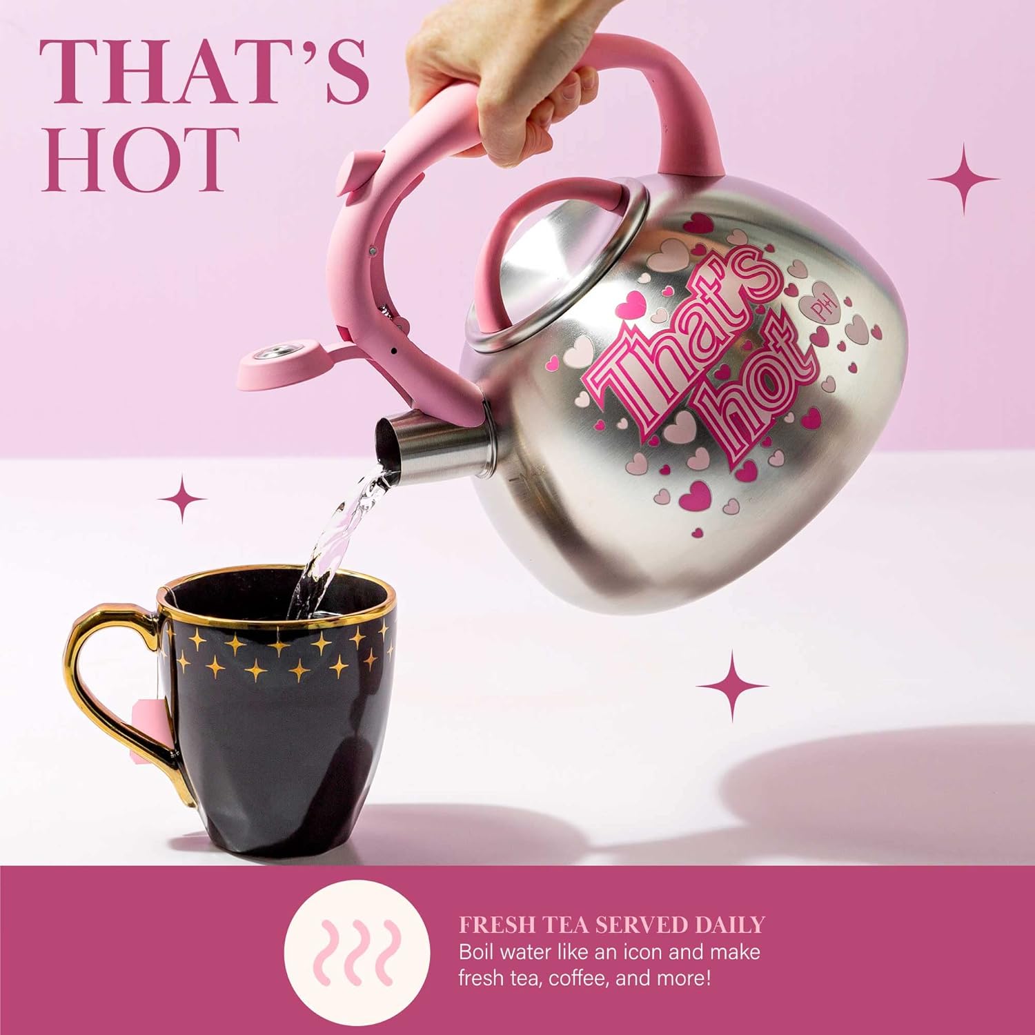 The Whistling Paris Hilton Tea Kettle