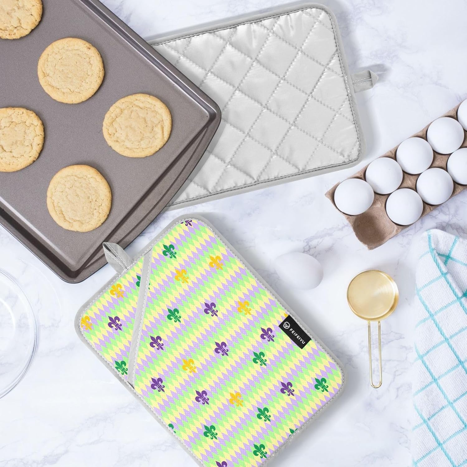 Kcldeci Potholders - Heat-Resistant Design