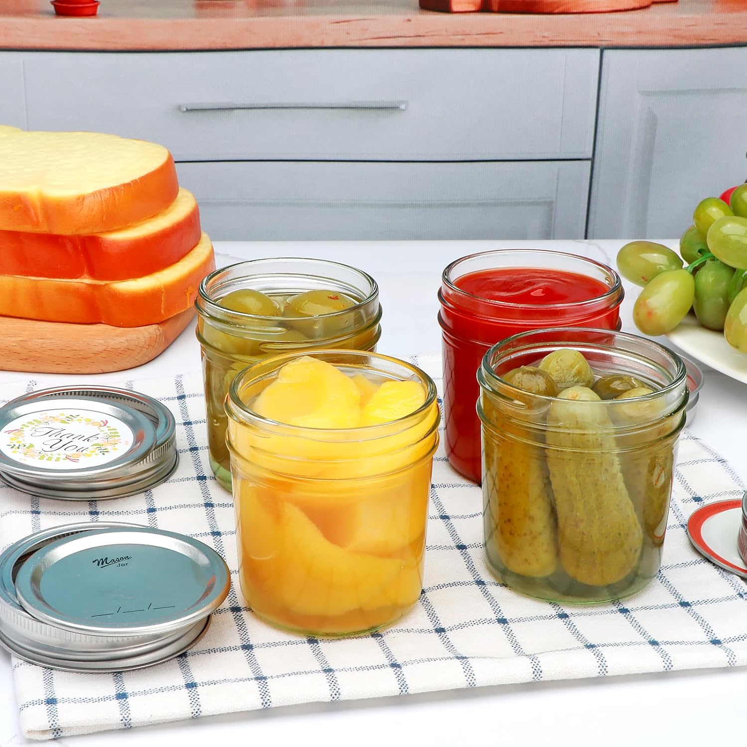 Rustic Country Style Mason Jars Set of 30