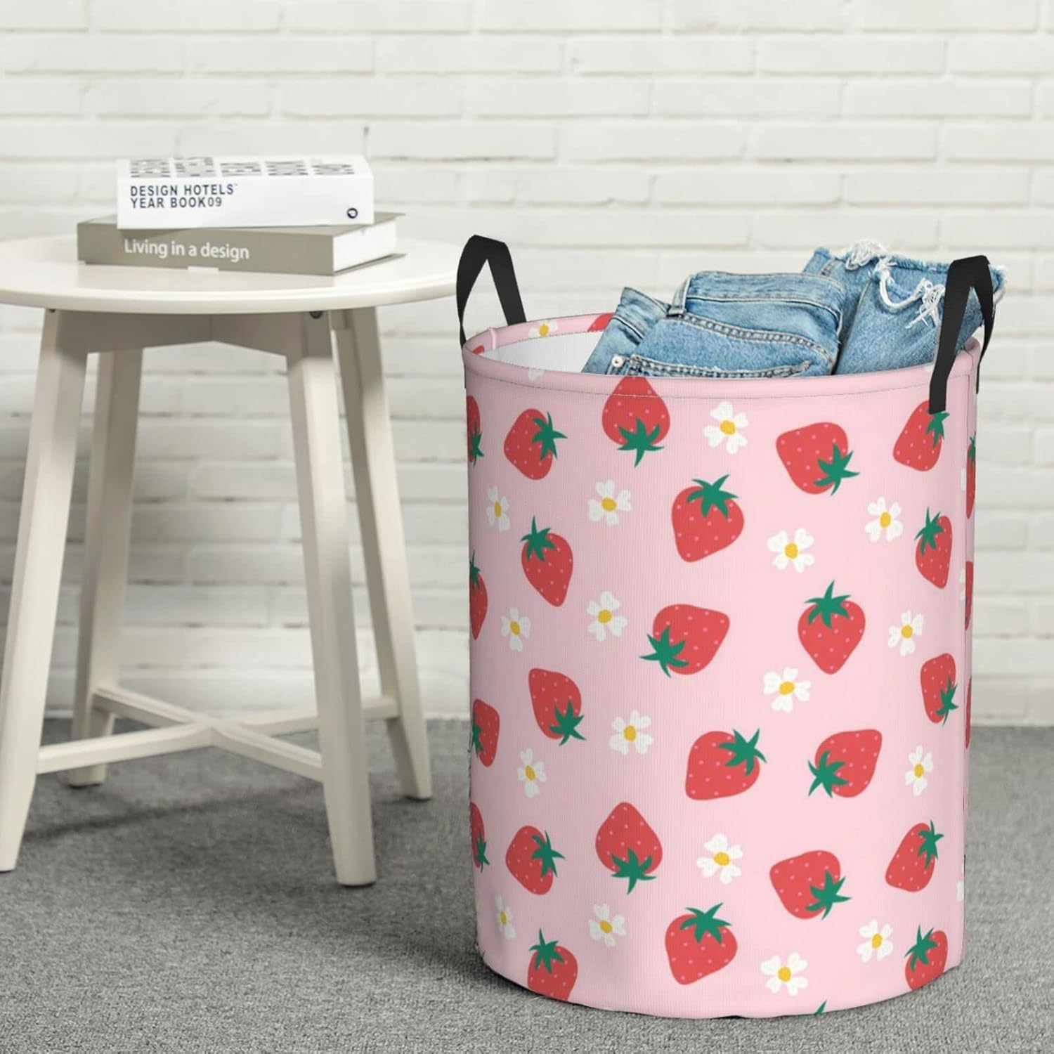 Strawberry Collapsible Laundry Hamper