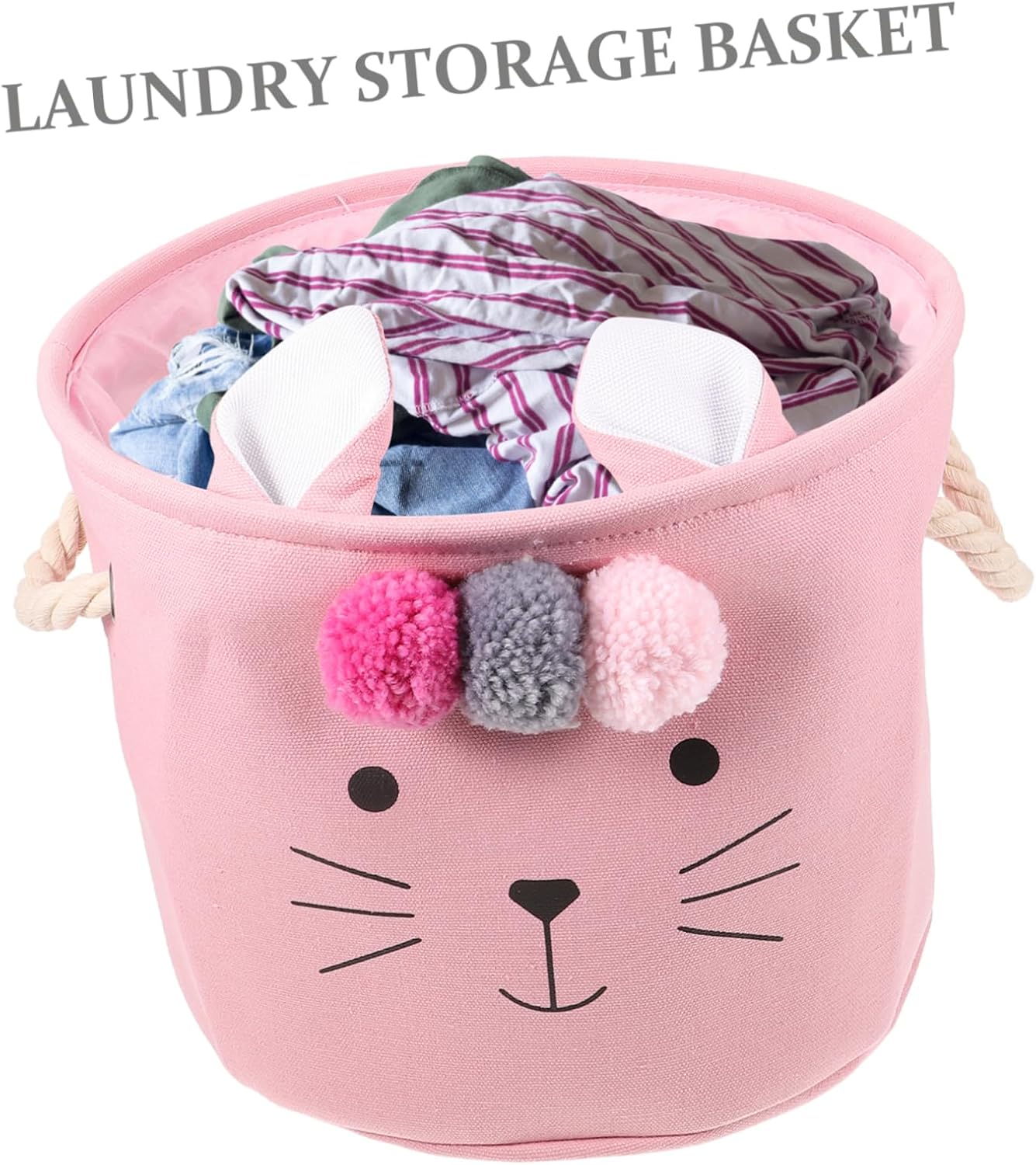 Sturdy Durable Folding Laundry Hamper for Kids