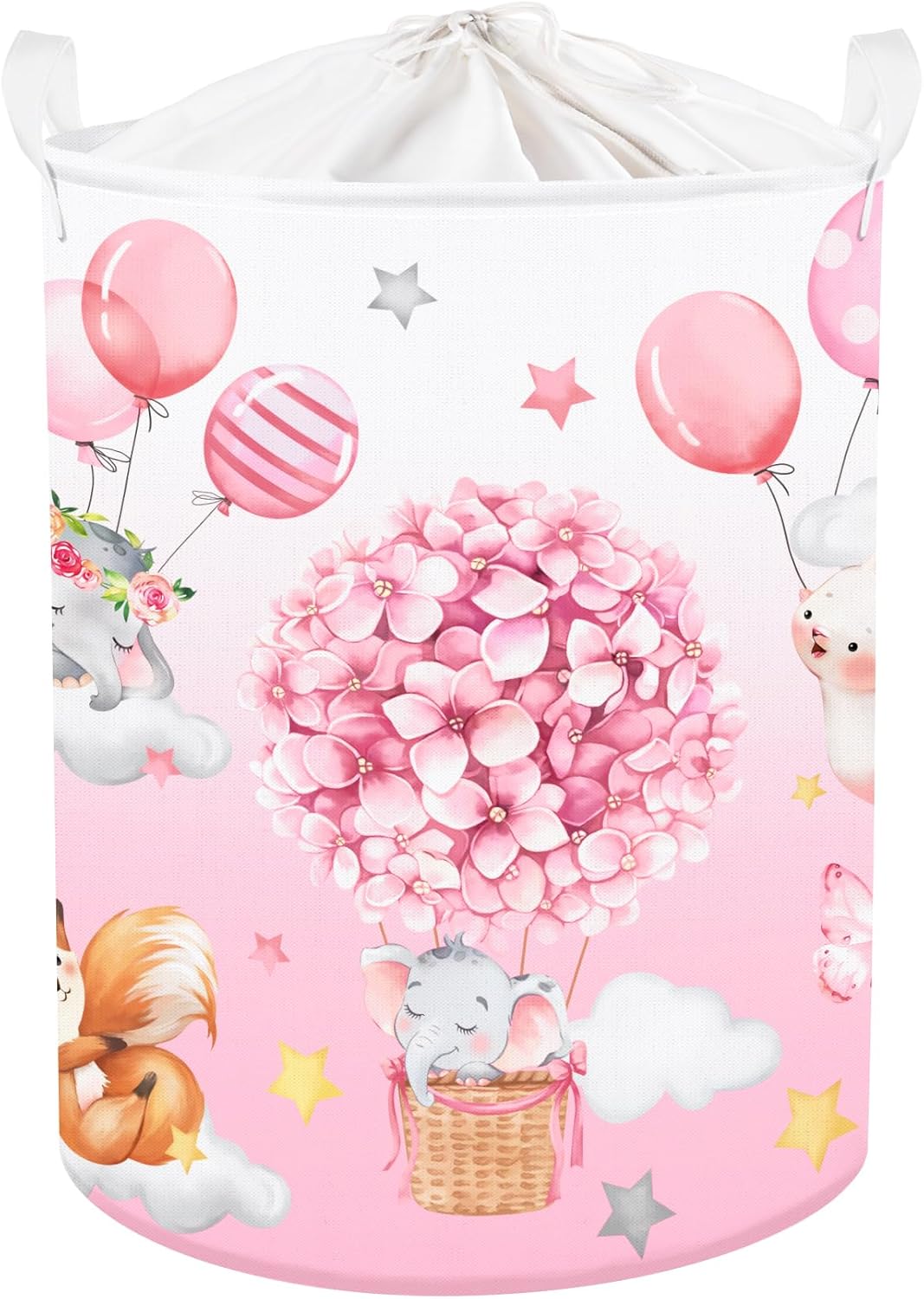 Clastyle 45L Hot Air Balloon Animal Laundry Basket