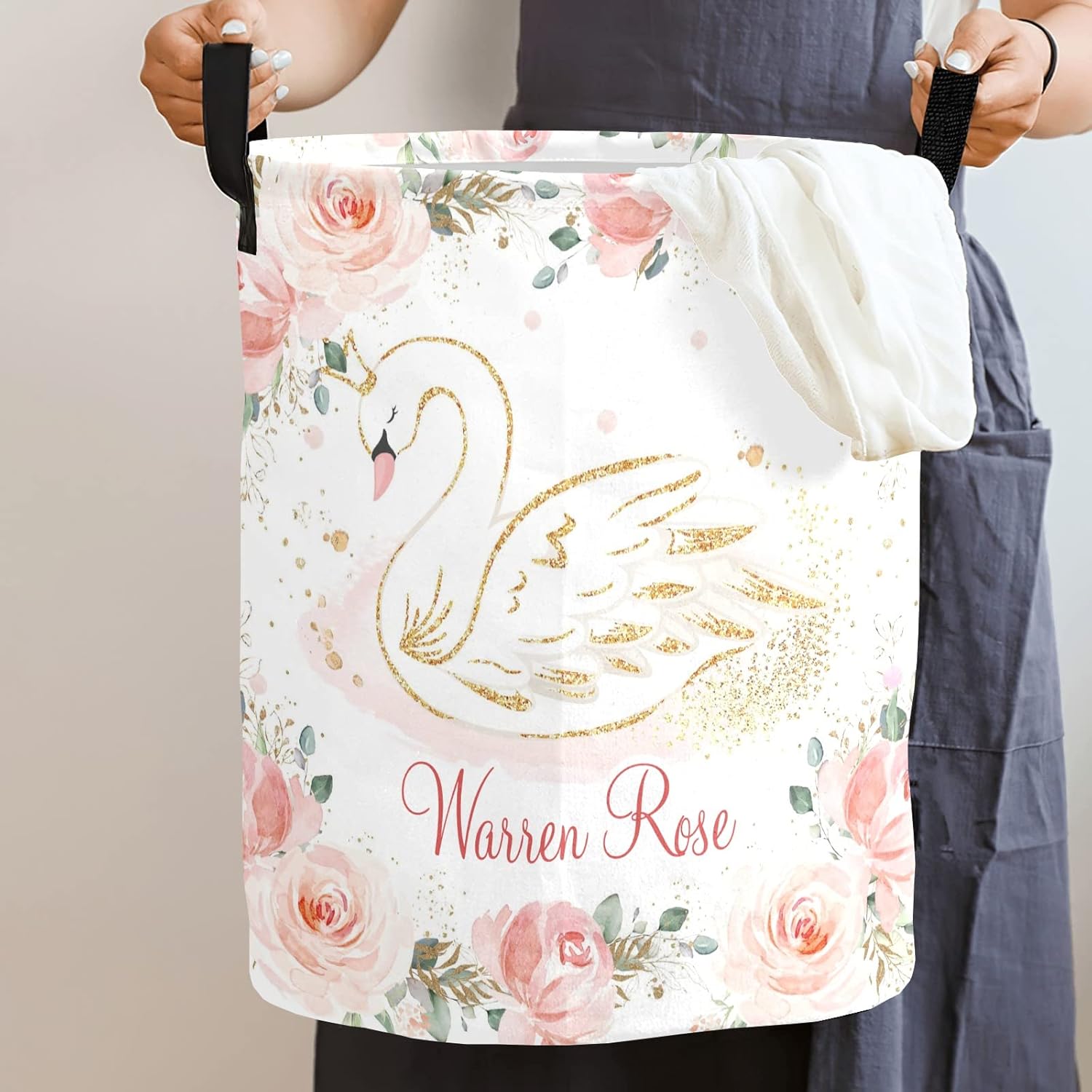 Personalized Collapsible Waterproof Laundry Basket
