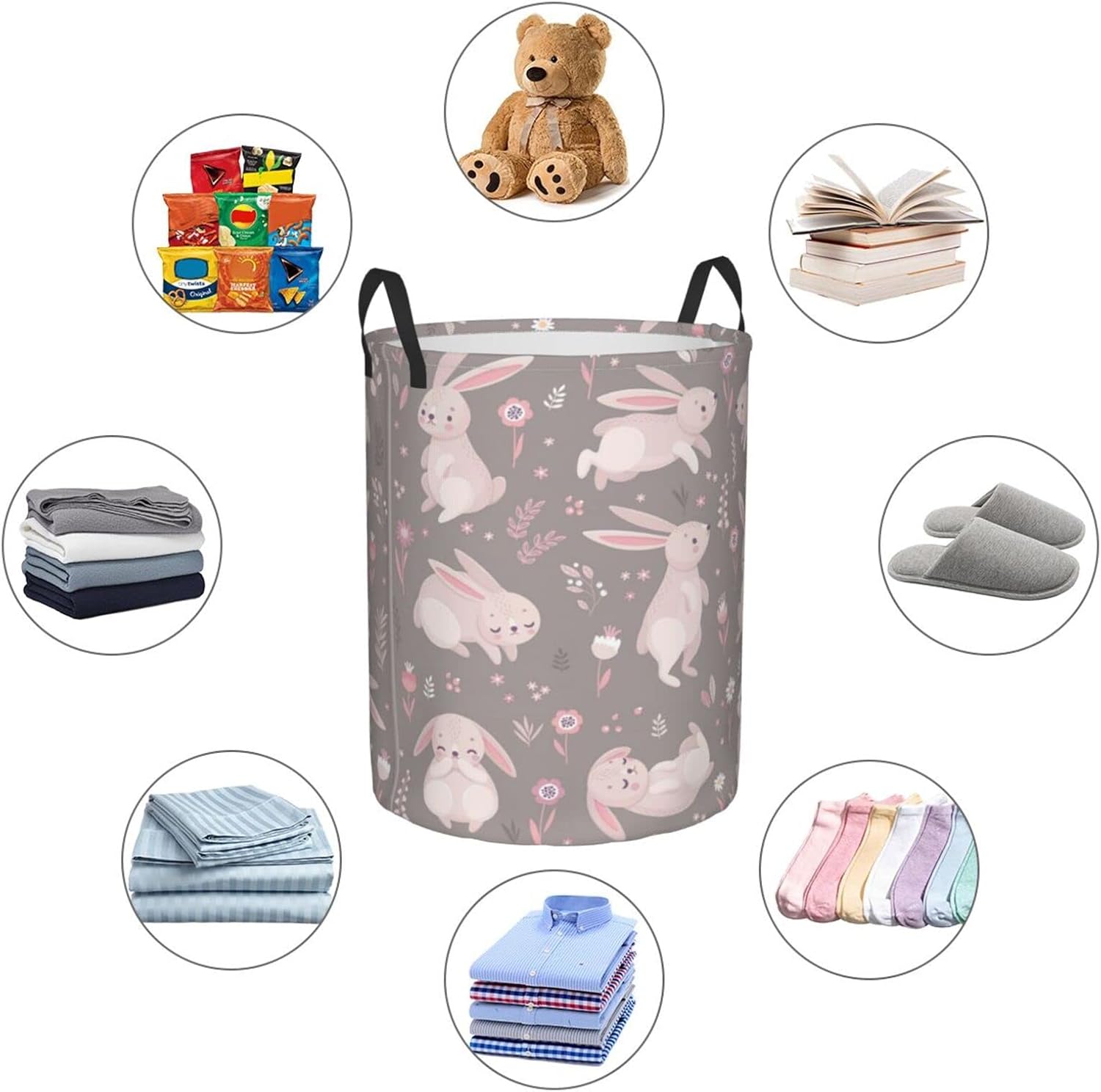 FeHuew - Cute Bunny Collapsible Laundry Basket