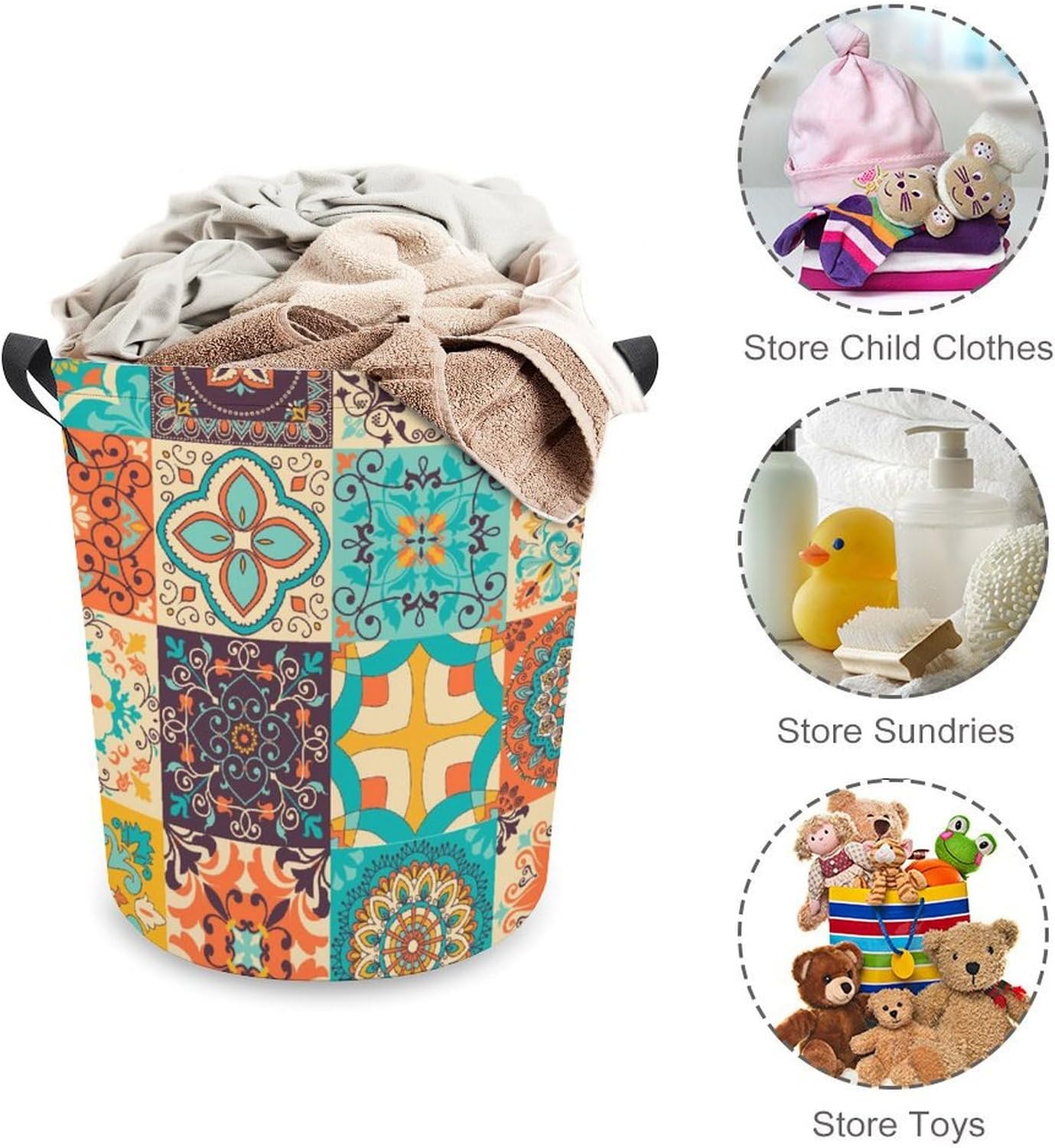 Colorful Collapsible Laundry Hamper