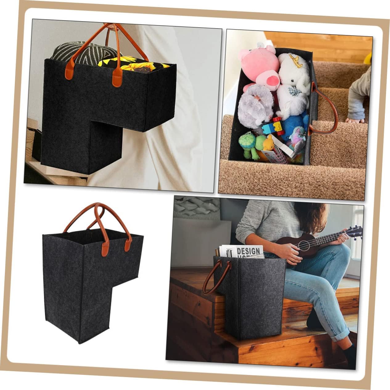 Zerodeko L-Shape Stair Organizer
