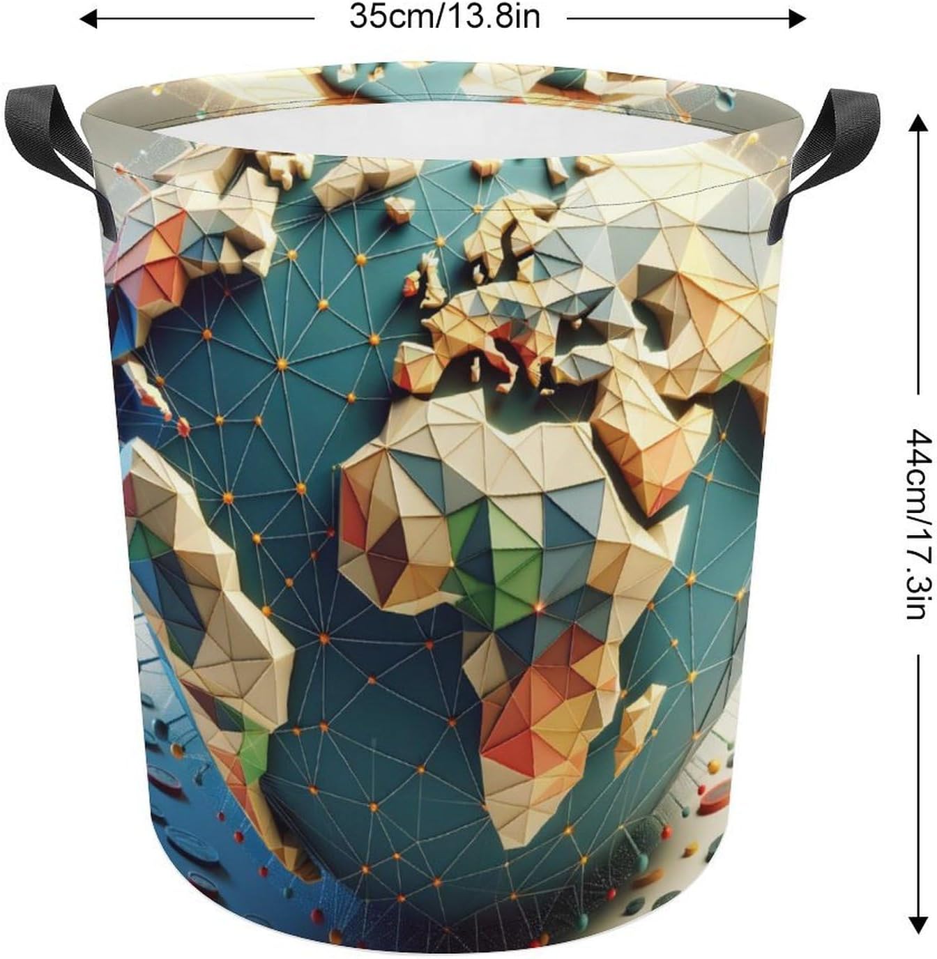 3D Earth Map Ball The Ultimate Collapsible Laundry Hamper