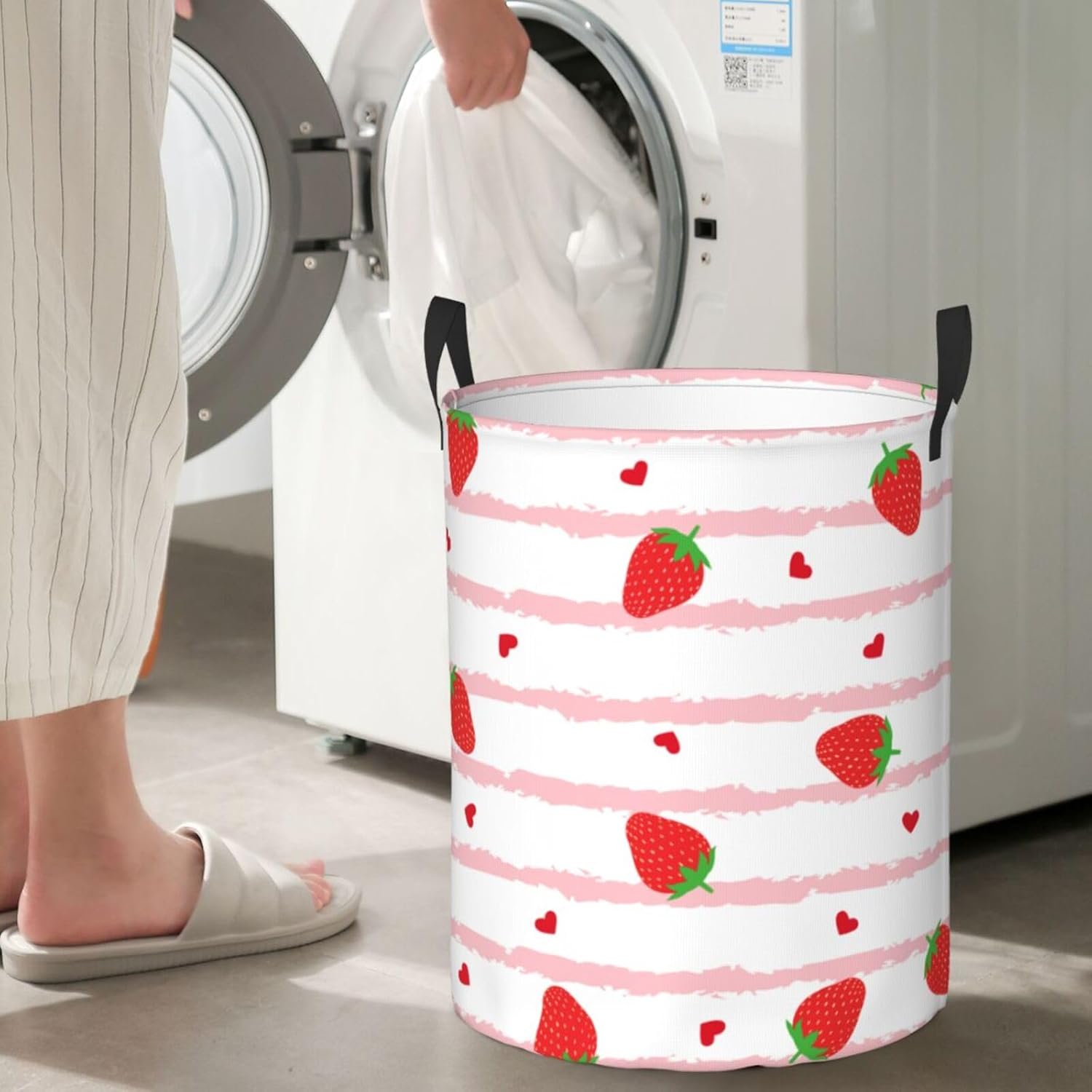 Laundry Basket Love Oxford Cloth Collapsible Laundry Hamper