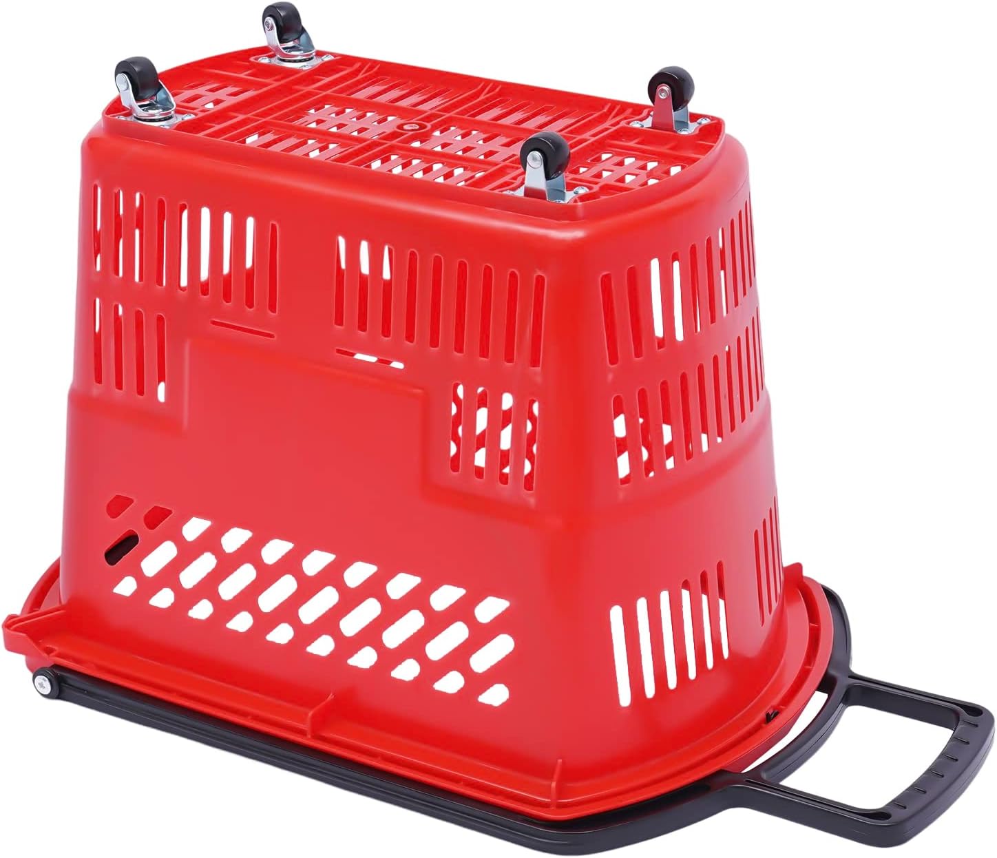 Durable 6-Piece Rolling Shopping Cart with Wheels
