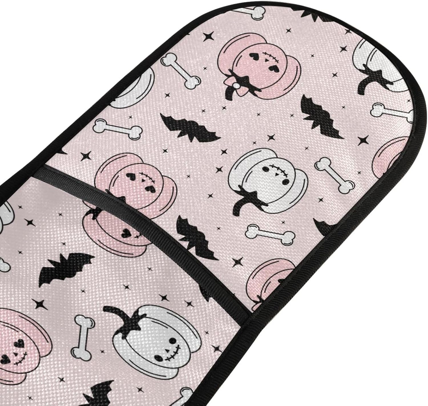 SUSIYO Double Oven Mitts Pink Halloween Pumpkins Bats