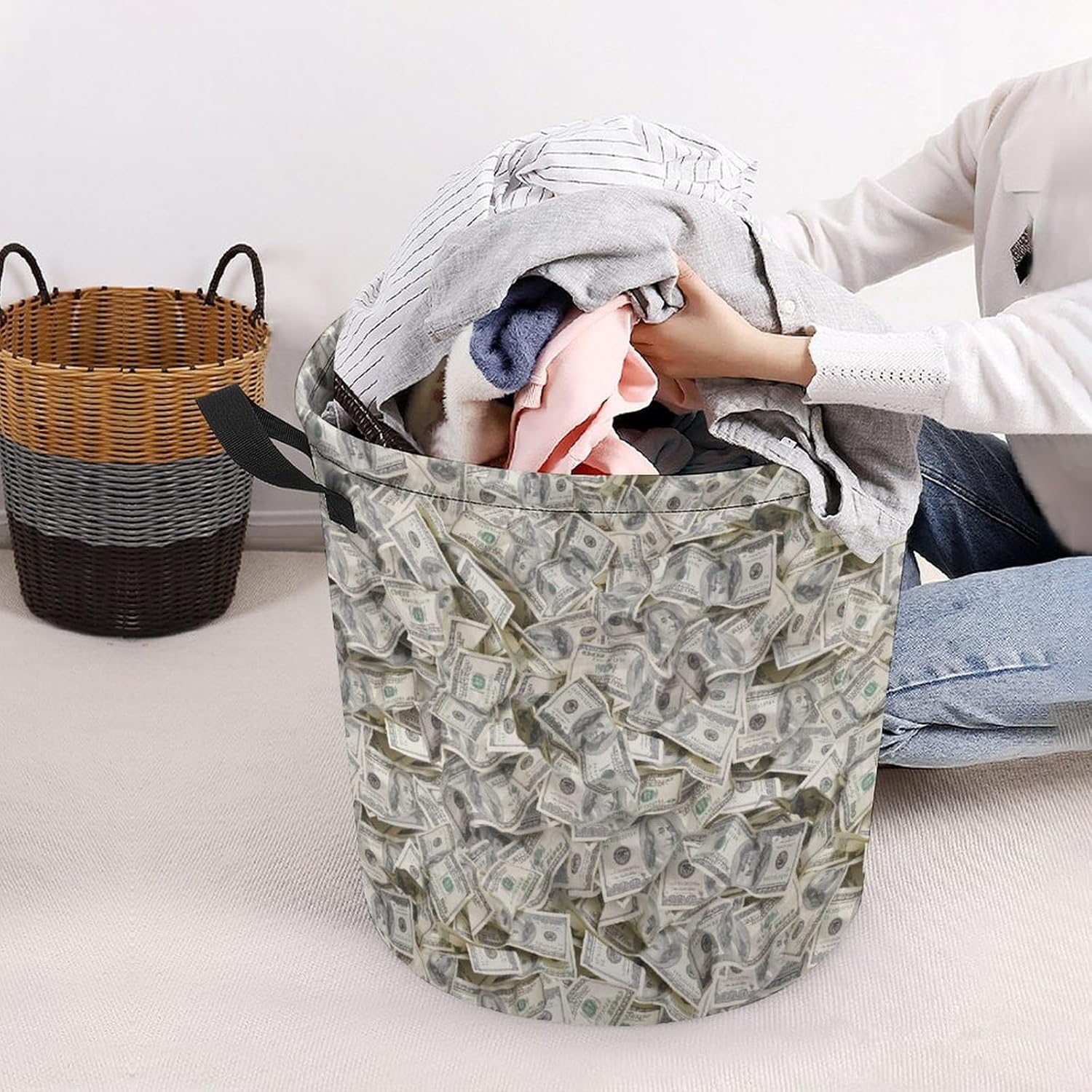 Premium American Storage Basket for Clothes Toys and More