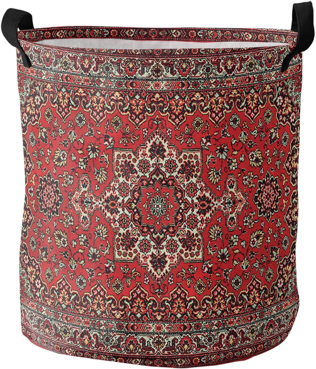 Collapsible Red Laundry Basket